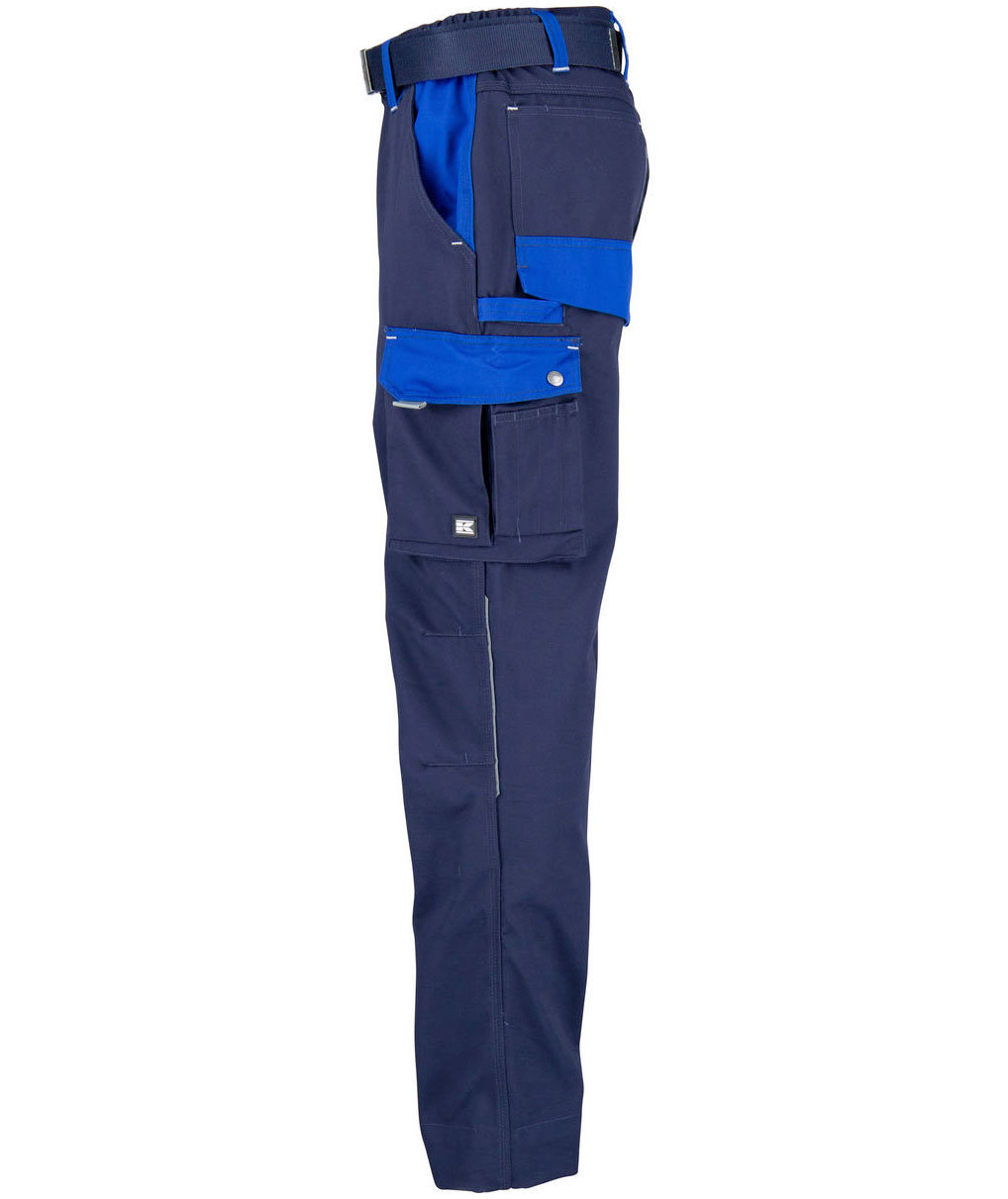 Kramp Original arbeidsbukse med belte, Marine/Kongebl&aring;, large image number 3