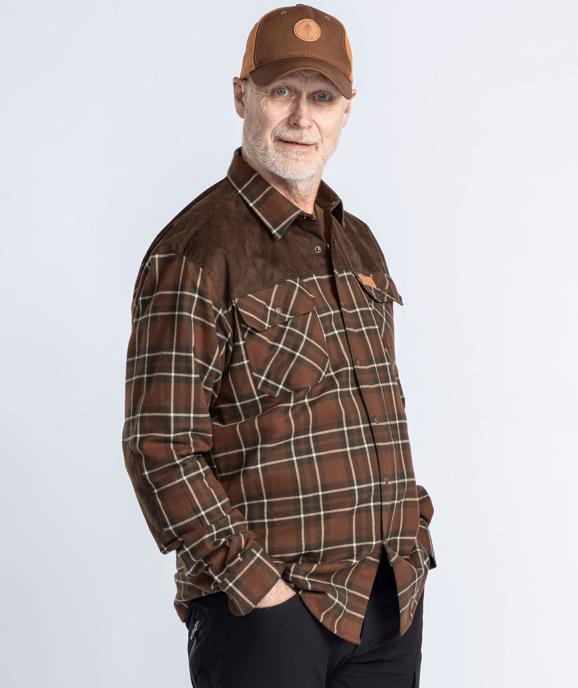 Pinewood Douglas foret skovmandsskjorte, Nougat/Beige