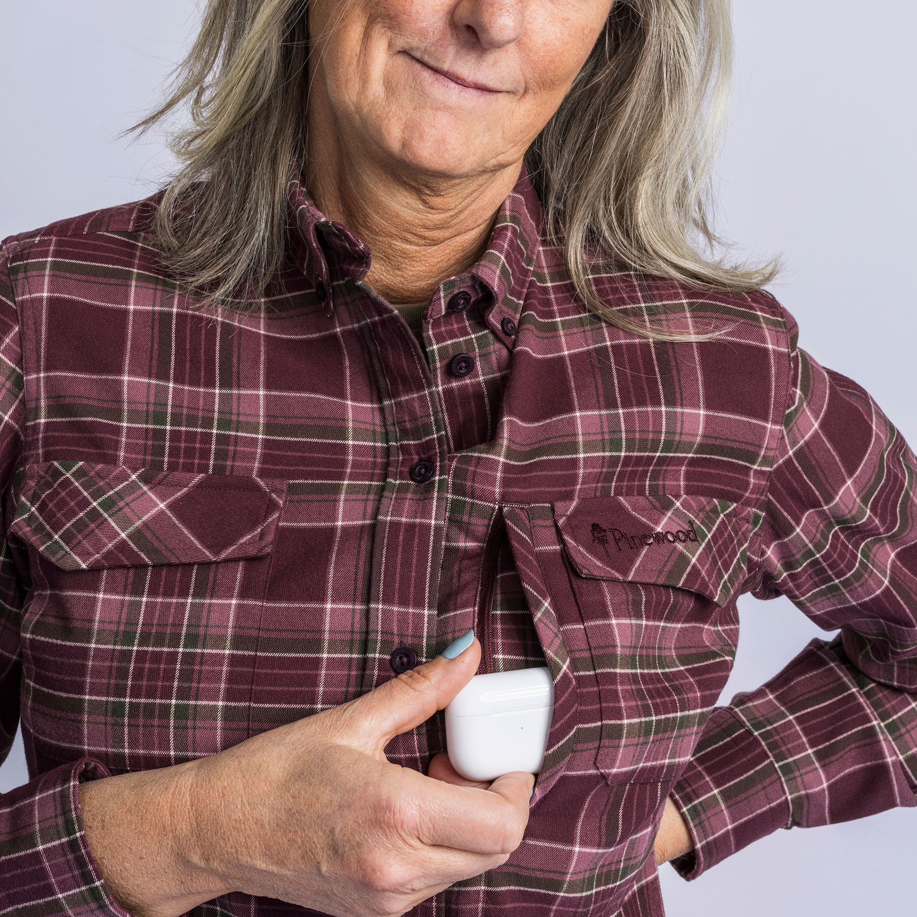 Pinewood Abisko Hiking Regular Fit dameskjorte, Plum, large image number 5