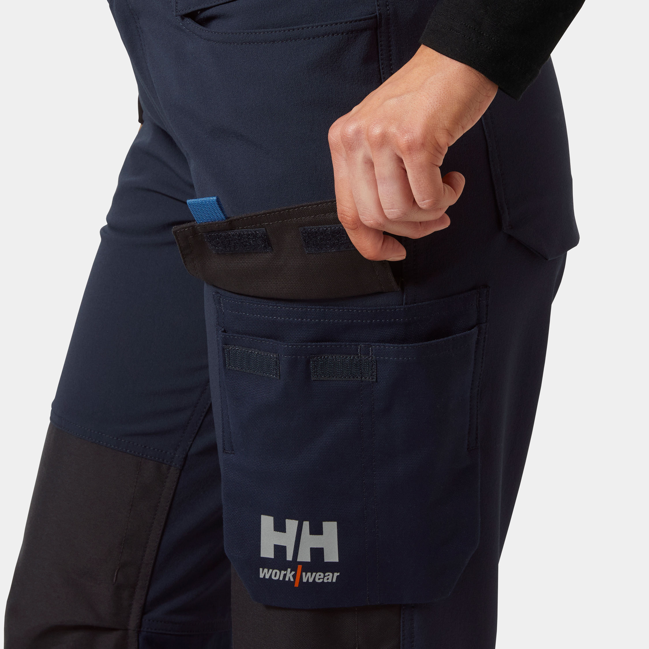 Helly Hansen Oxford 4X Connect&trade; women's work trousers full stretch, Navy/Ebony, large image number 6