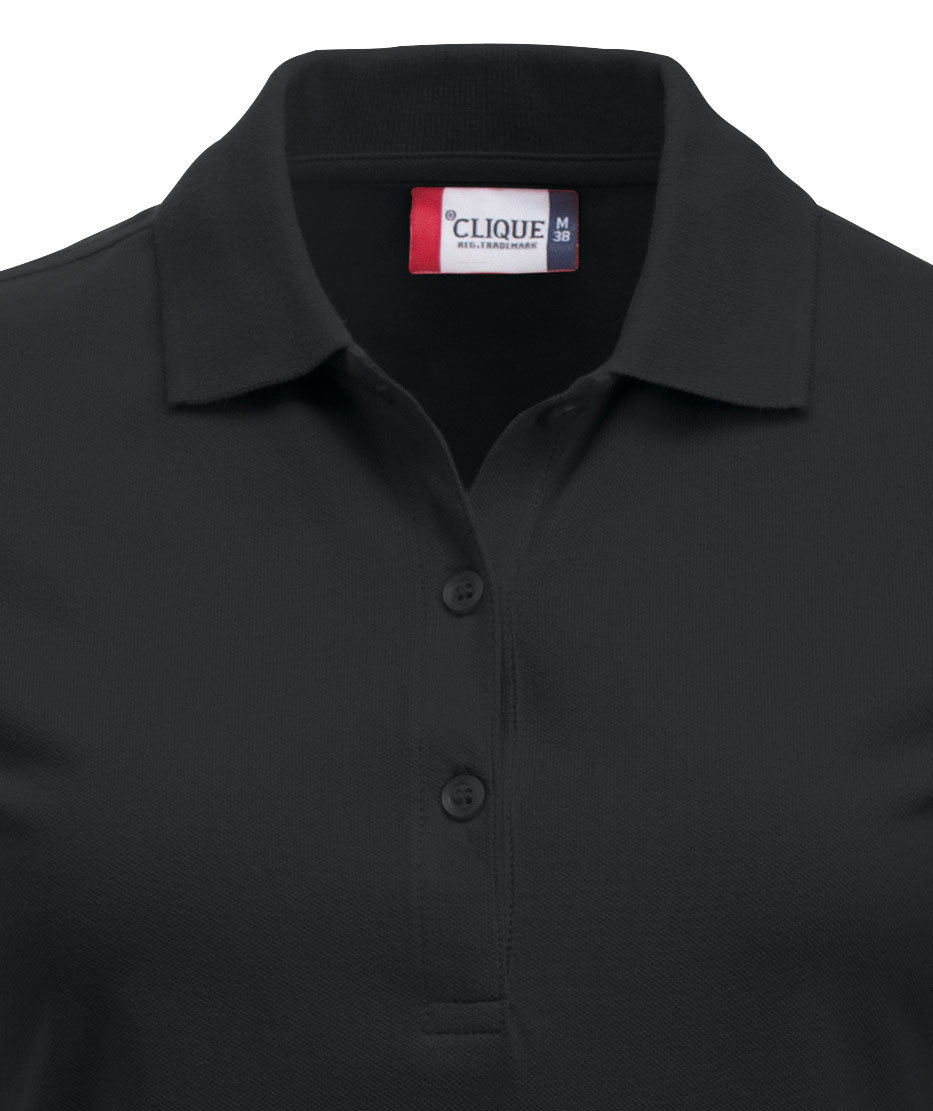 Clique Classic Marion dame polo t-shirt, Sort, large image number 1