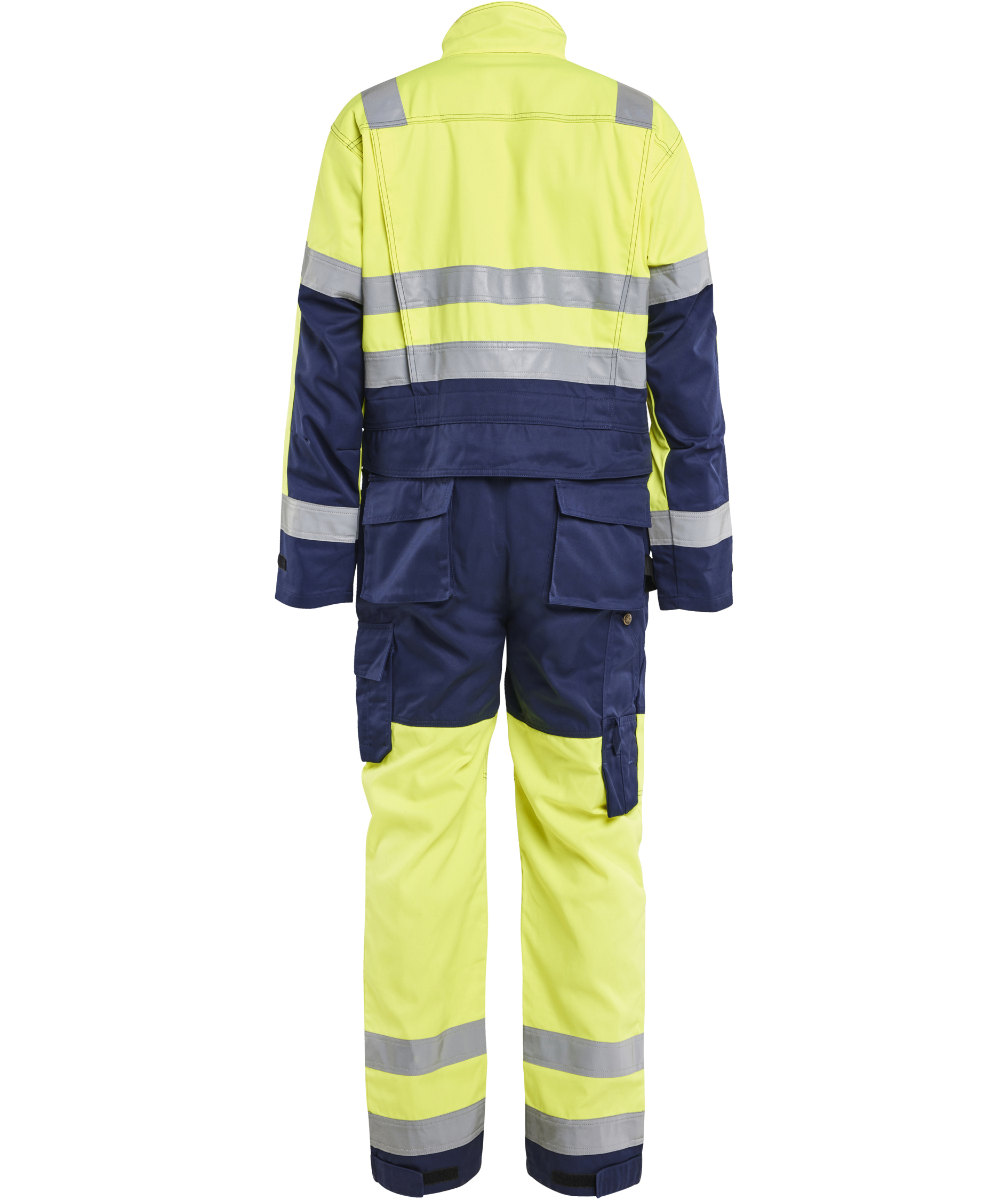 Bl&aring;kl&auml;der kjeledress, Hi-vis gul/marinebl&aring;
