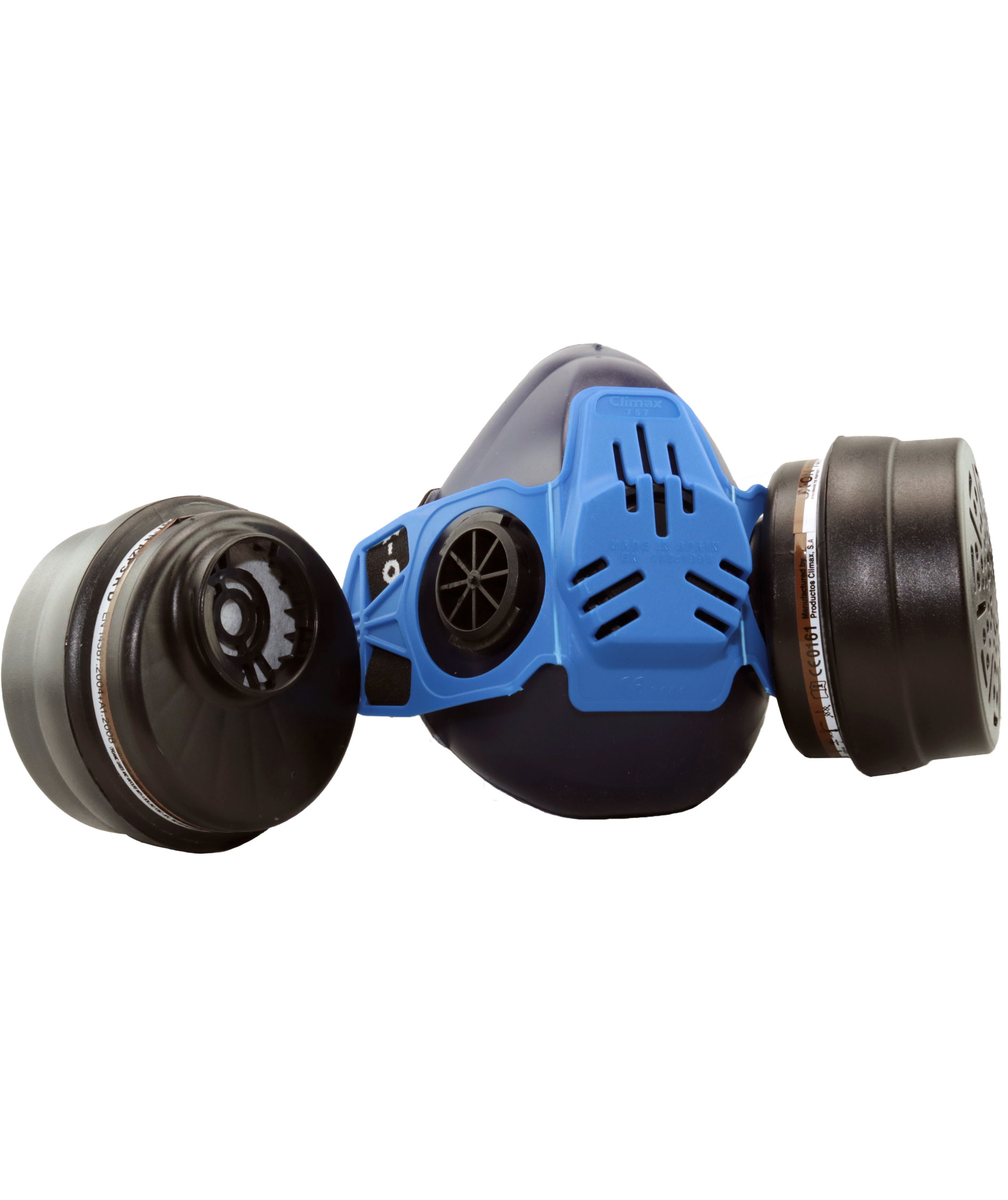 OX-ON halvmaskes&aelig;t painter comfort A2/P3D, Bl&aring;, Bl&aring;, large image number 2