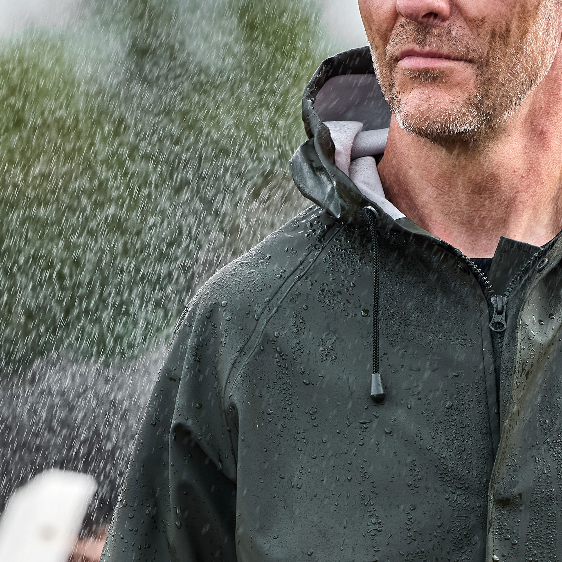 ELKA Elements Outdoor PU/PVC rain jacket, Olive Green, large image number 3