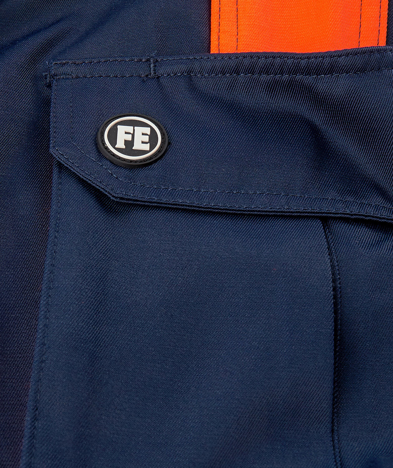 Engel Safety Light arbeidsbukse, Blue Ink/Hi-Vis Orange, large image number 2