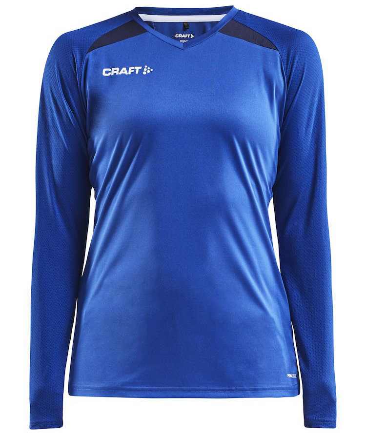 Craft Pro Control Impact l&aring;ng&auml;rmad T-shirt dam, Navy/Club cobolt
