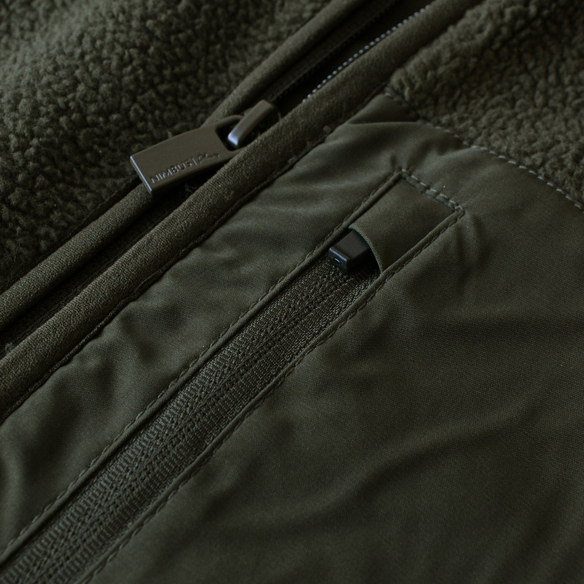 Nimbus Play Timberlake fibre pile jacket, Olive Green, large image number 4
