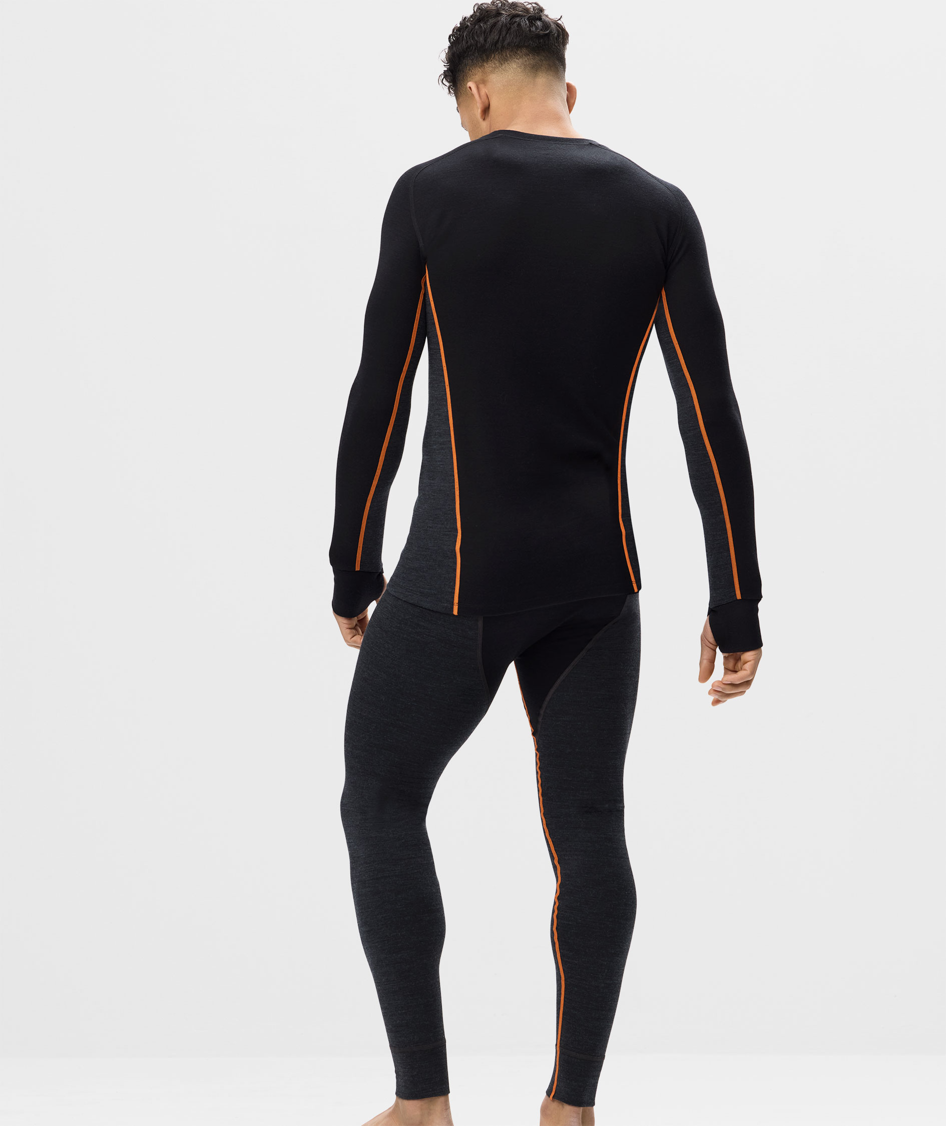 Snickers l&aring;ng&auml;rmad underst&auml;llstr&ouml;ja med merinoull 9480, Black/Anthracite Melange, large image number 3