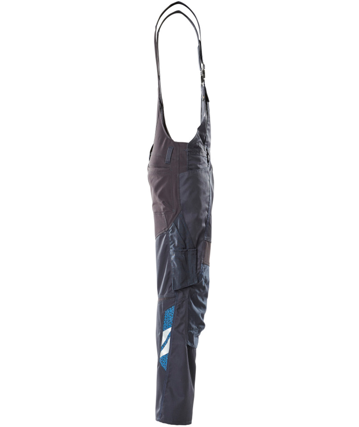 Mascot Accelerate work bib and brace full stretch, Dark Marine Blue, large image number 2