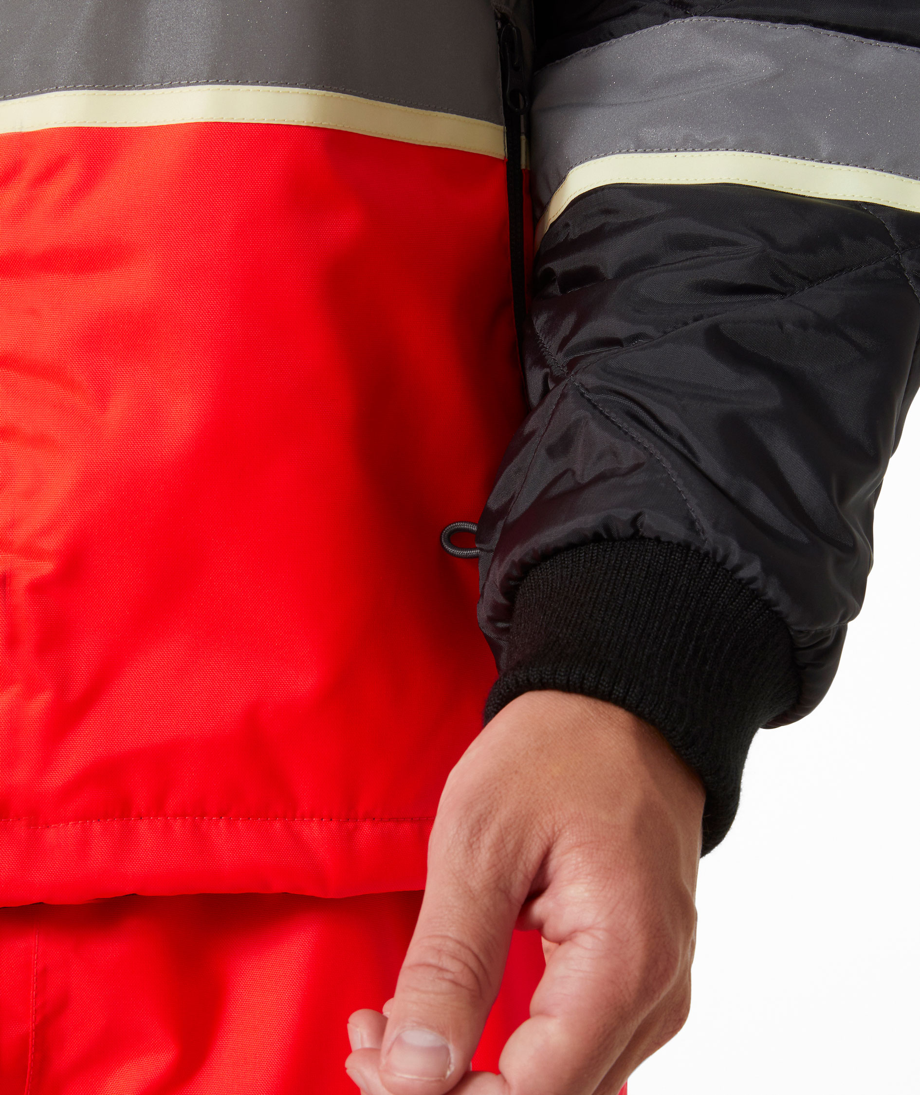 Helly Hansen UC-ME 2-i-1 insulator jakke, Hi-Vis R&oslash;d/Ebony, large image number 7