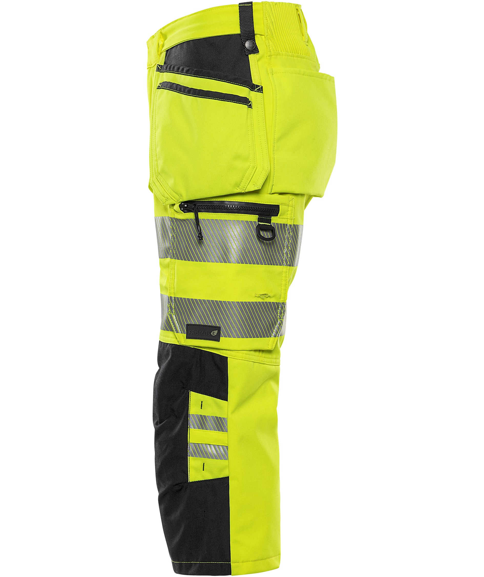 Fristads hantverkspiratbyxa 2666 GSTP, Varsel Gul/Svart, large image number 5