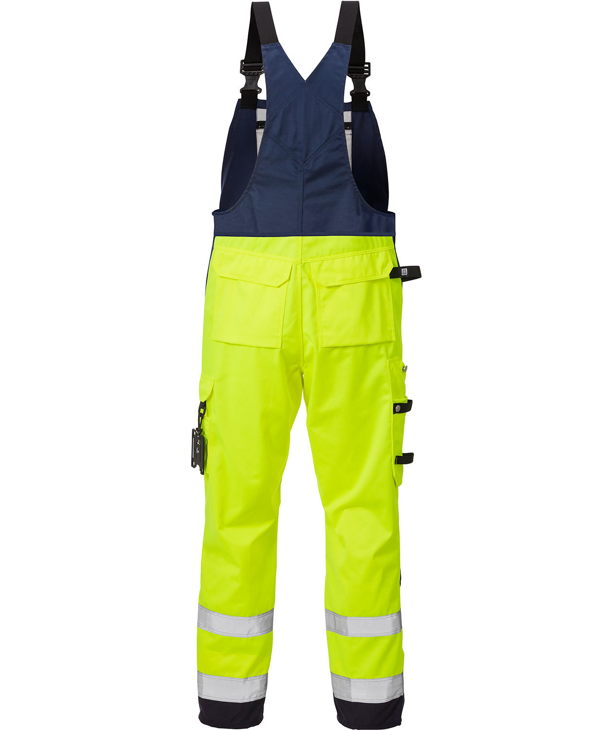 Fristads h&auml;ngselbyxa 1015, Varsel gul/marinbl&aring;