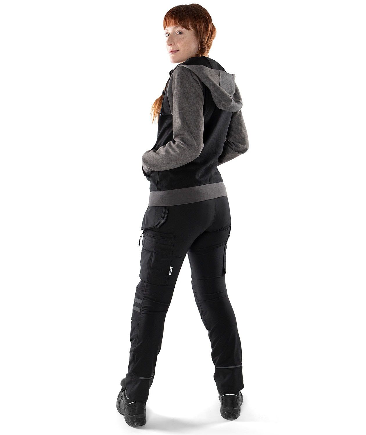 Fristads dame h&aring;ndverksbukse 2599 LWS full stretch, Svart, large image number 2