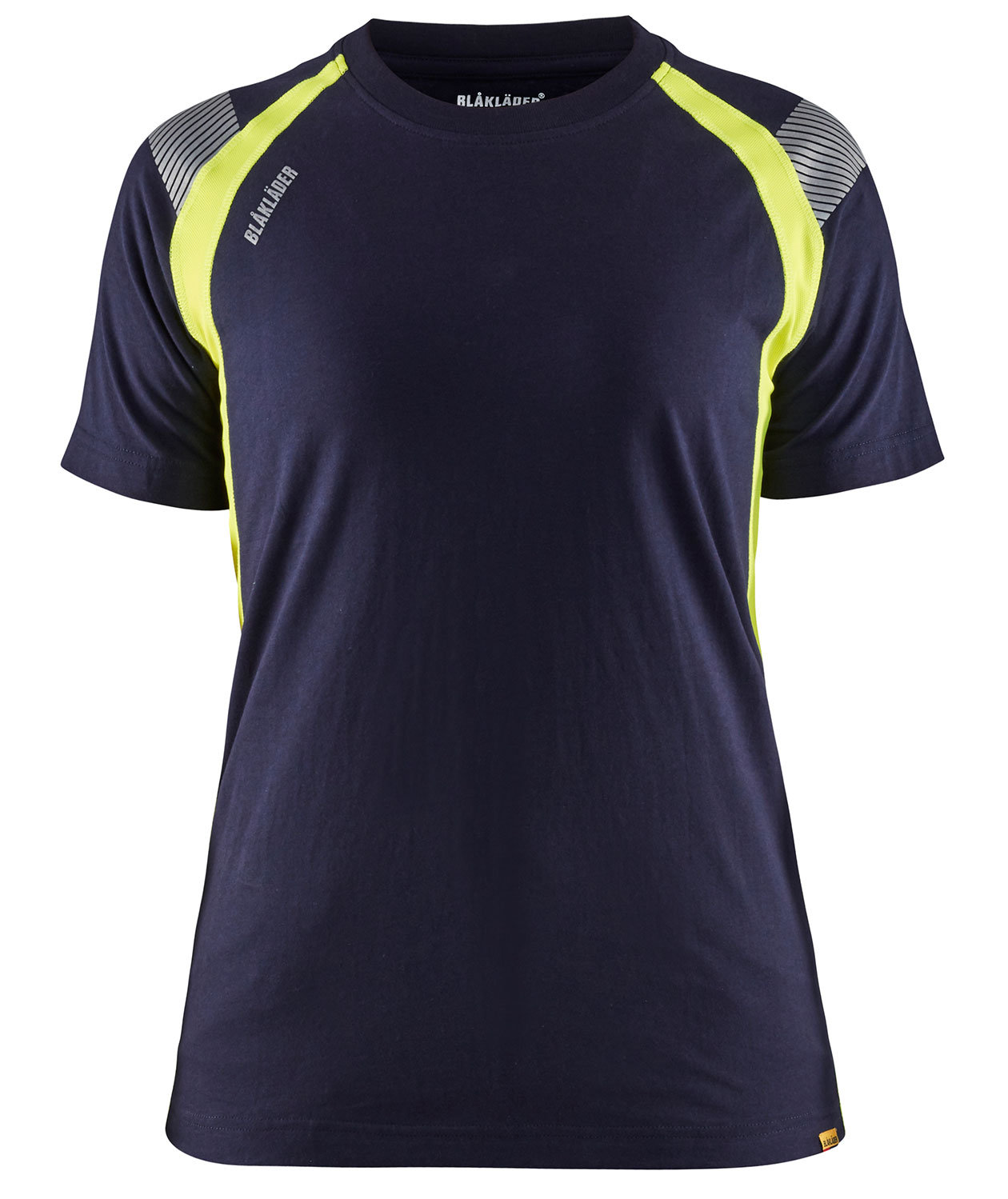 Bl&aring;kl&auml;der women's T-shirt, Marine Blue/Yellow, large image number 0
