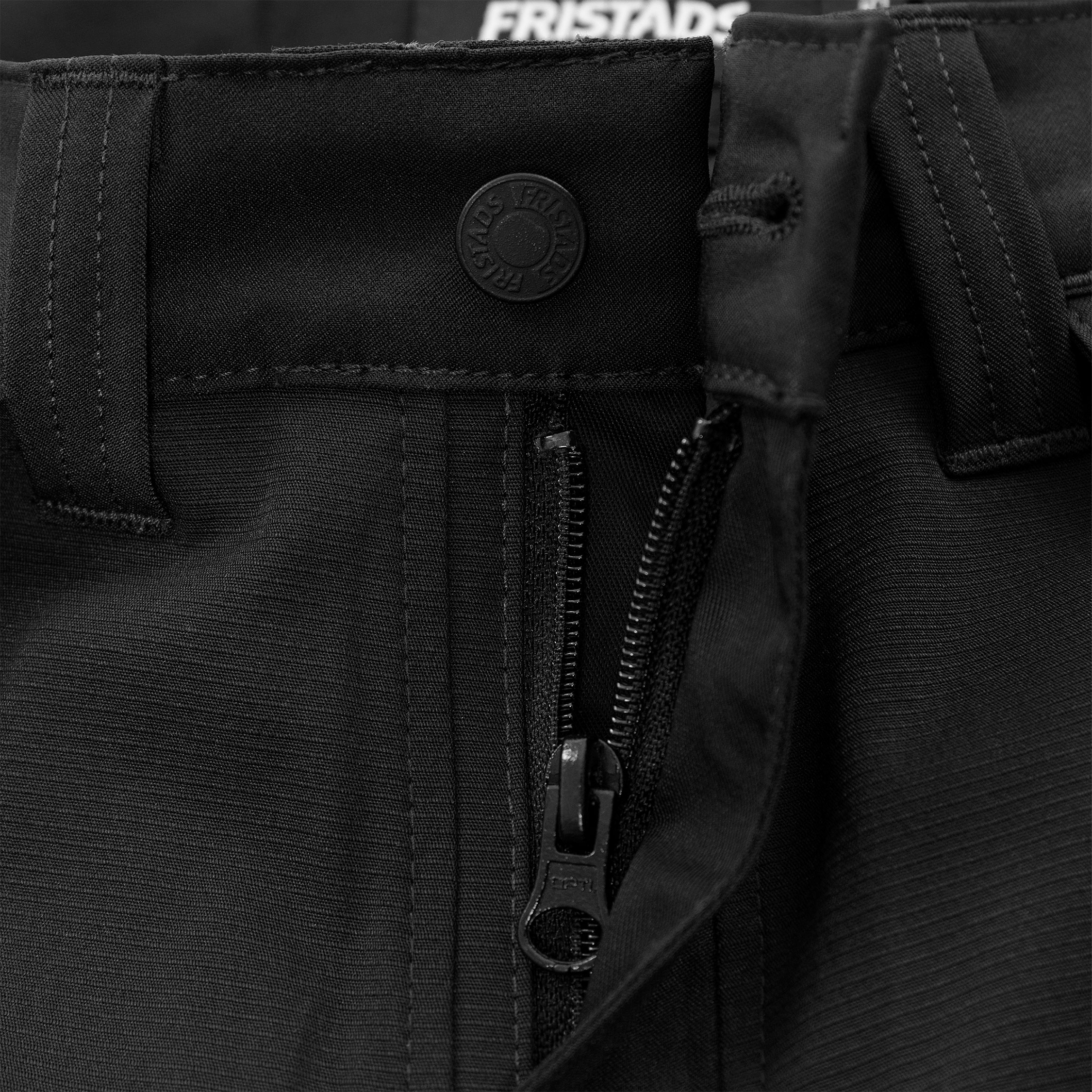 Fristads h&aring;ndverksbukse 2596 LWS full stretch, Svart, large image number 7