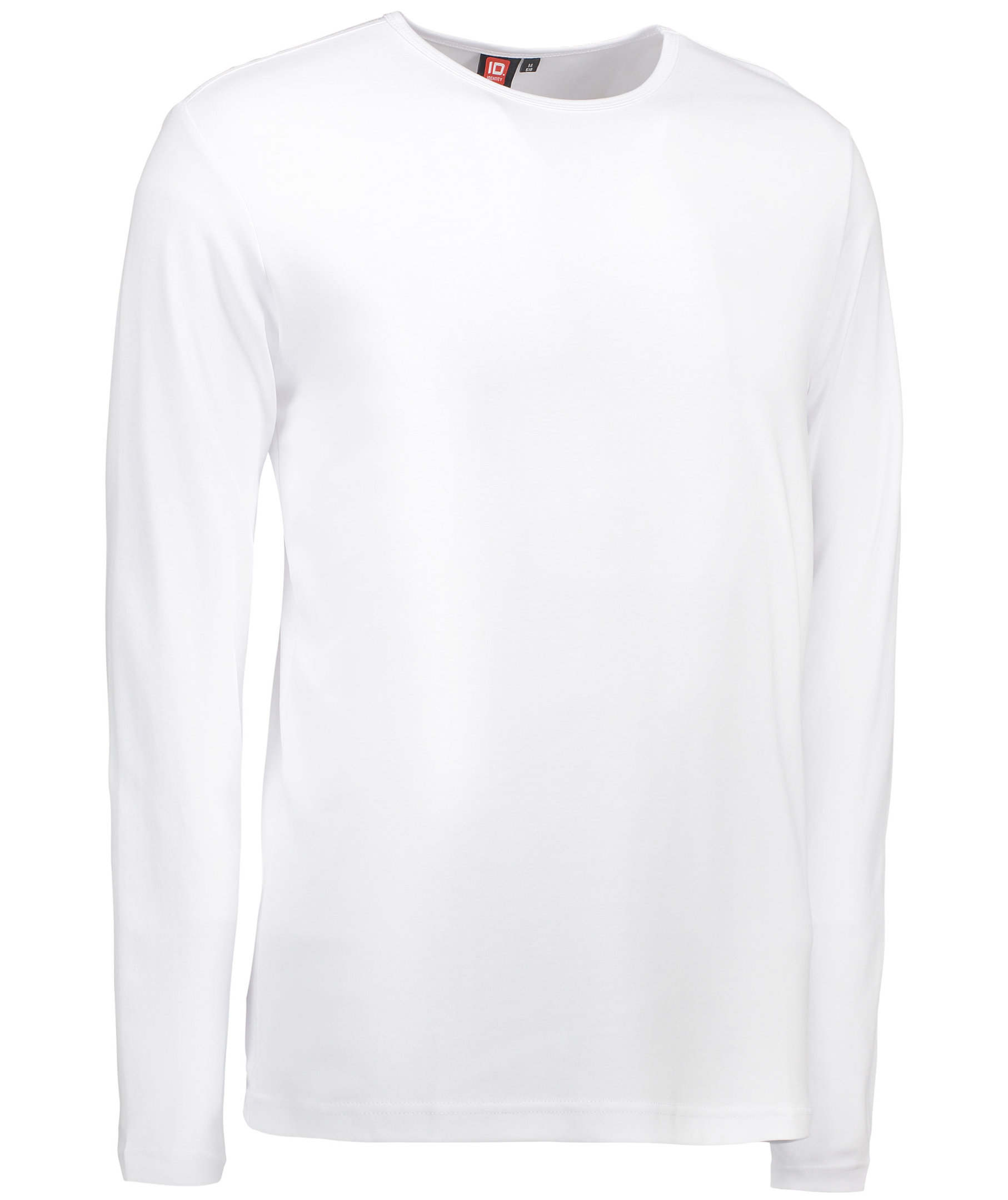 ID Identity Interlock l&aring;ng&auml;rmad T-shirt, Vit