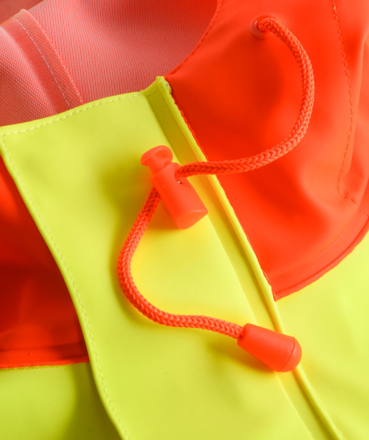 Lyngs&oslash;e PVC Regenjacke, Hi-vis gelb/marine, large image number 4