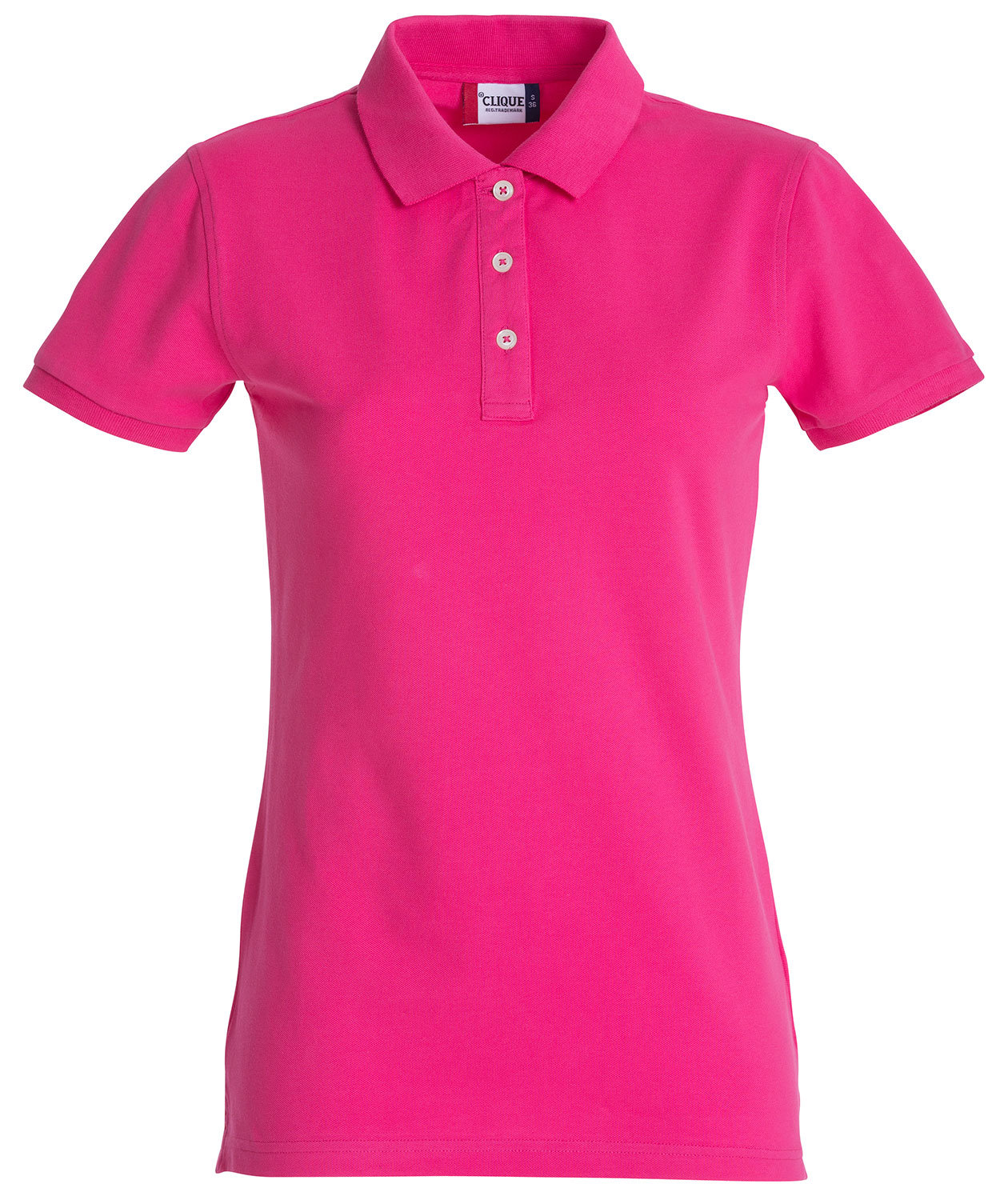 Clique Premium dame polo T-Skjorte, Lys Cerise, Lys Cerise, swatch