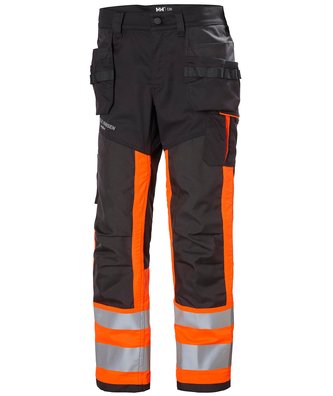 Helly Hansen Alna 2.0 h&aring;ndverksbukse, Hi-vis Orange/charcoal