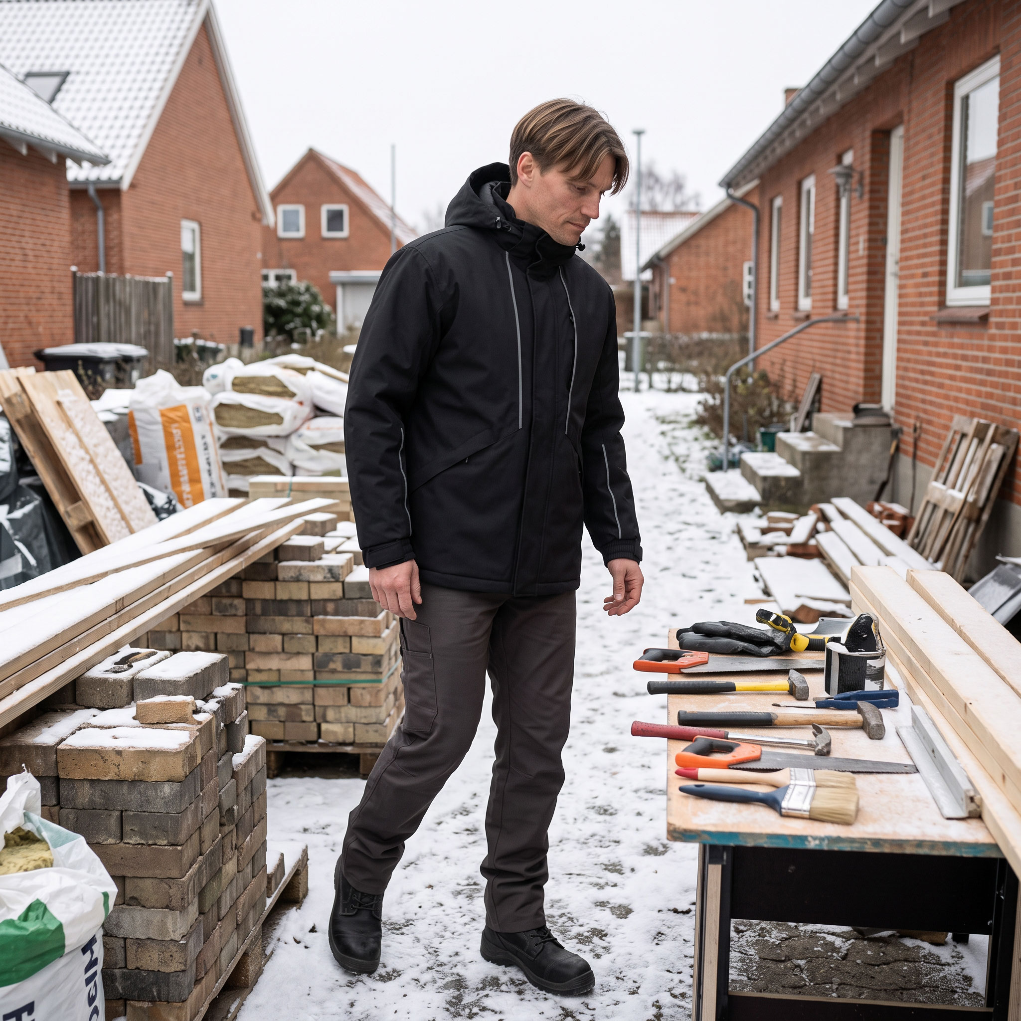 Kramp Harlem vinterjakke, Svart