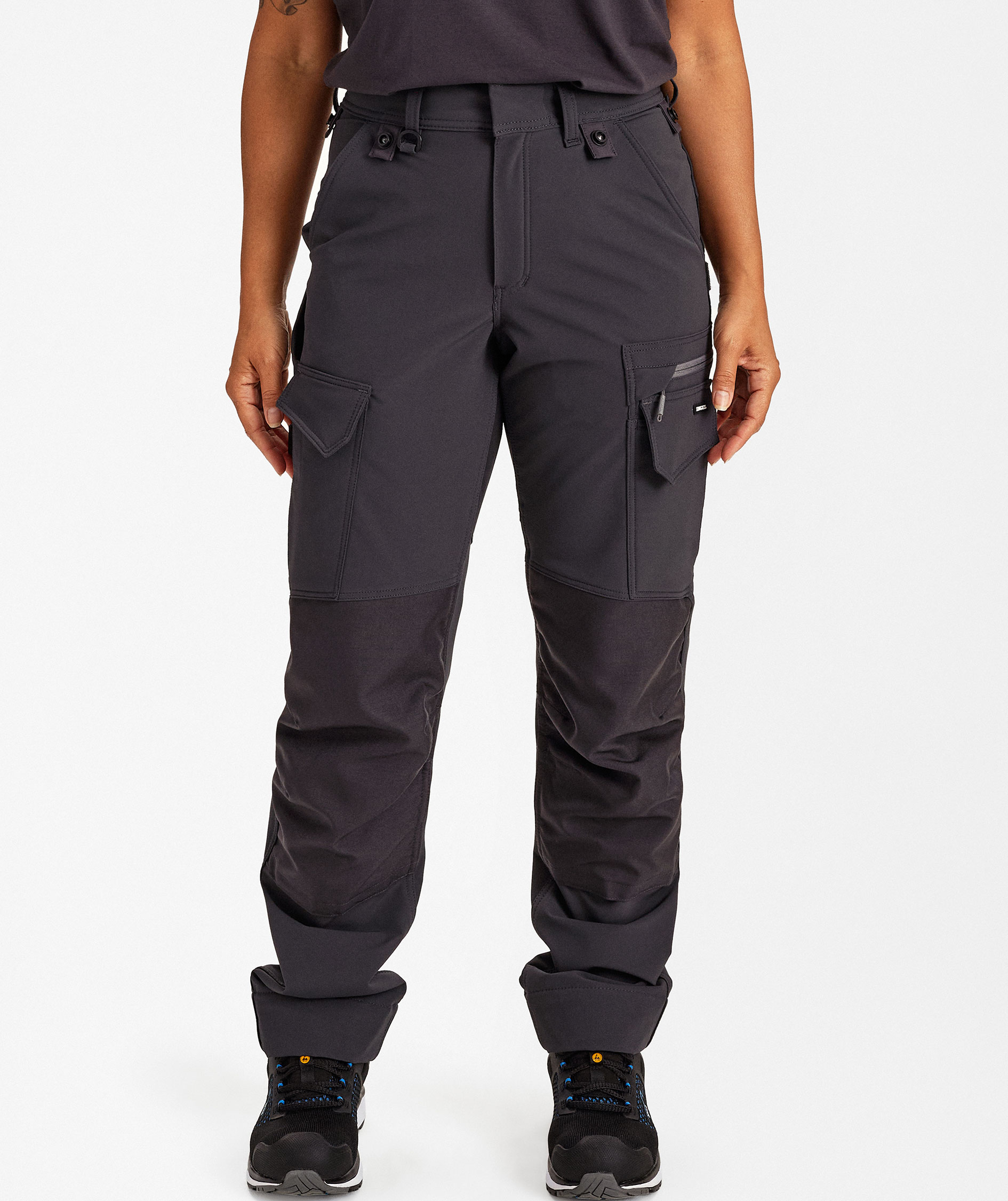 Engel Entire Damen Arbeitshose full stretch, Anthracite Grey/Black, large image number 2