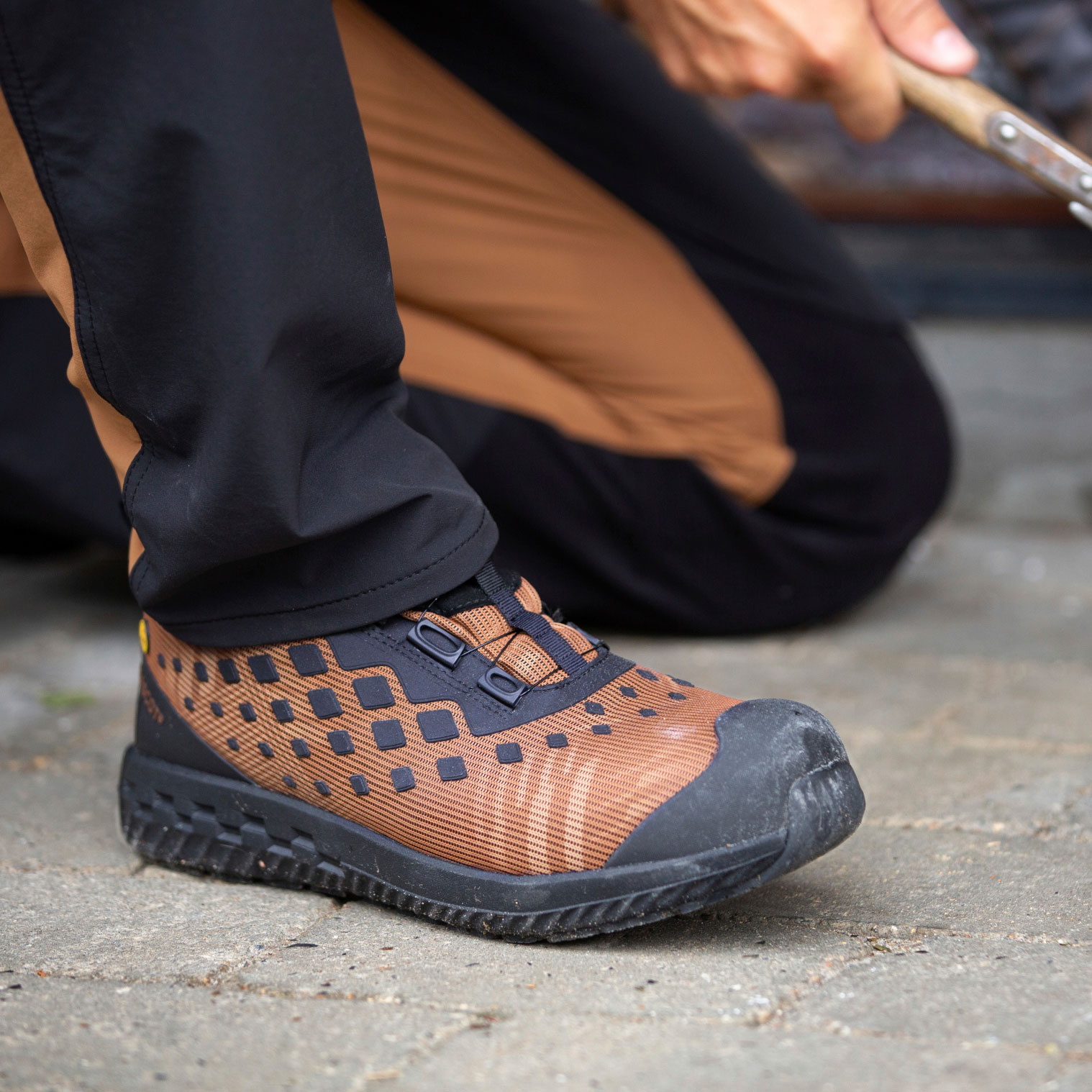 Mascot Customized vernesko S1P, N&oslash;ttebrun/Svart