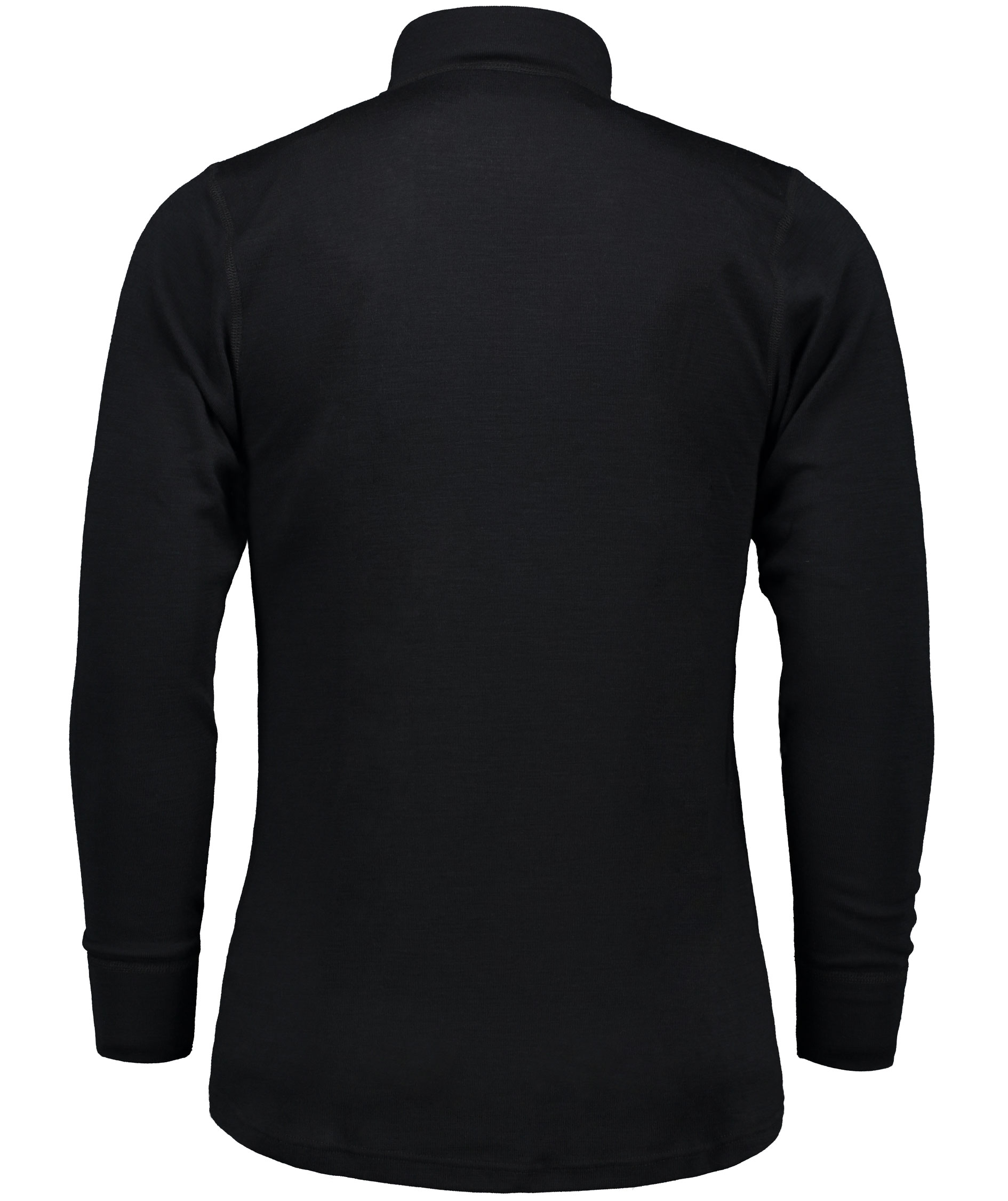 Westborn half zip l&aring;ng&auml;rmad T-shirt med merinoull, Black, large image number 4