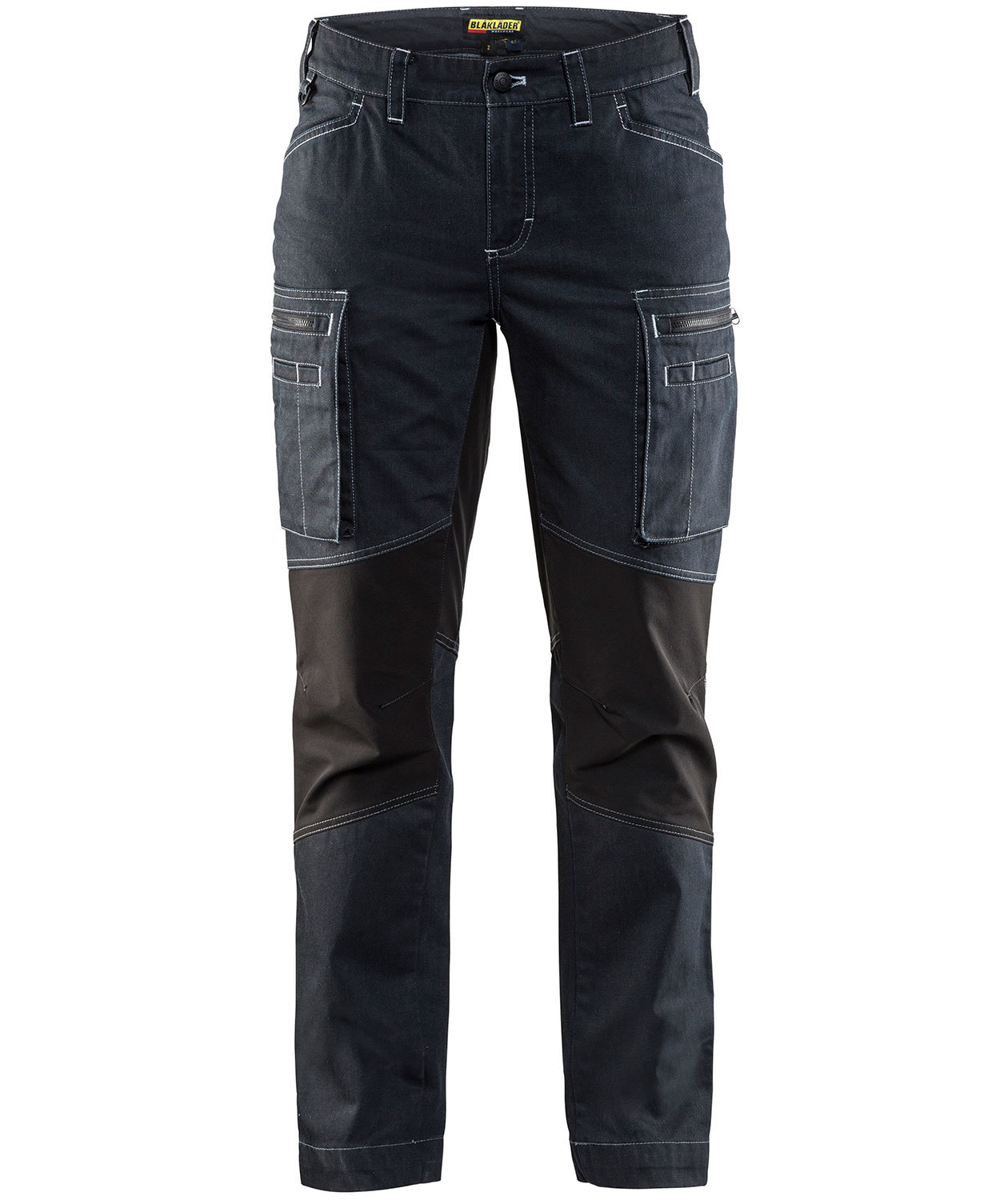 Bl&aring;kl&auml;der dame servicebukser, Marine/Sort