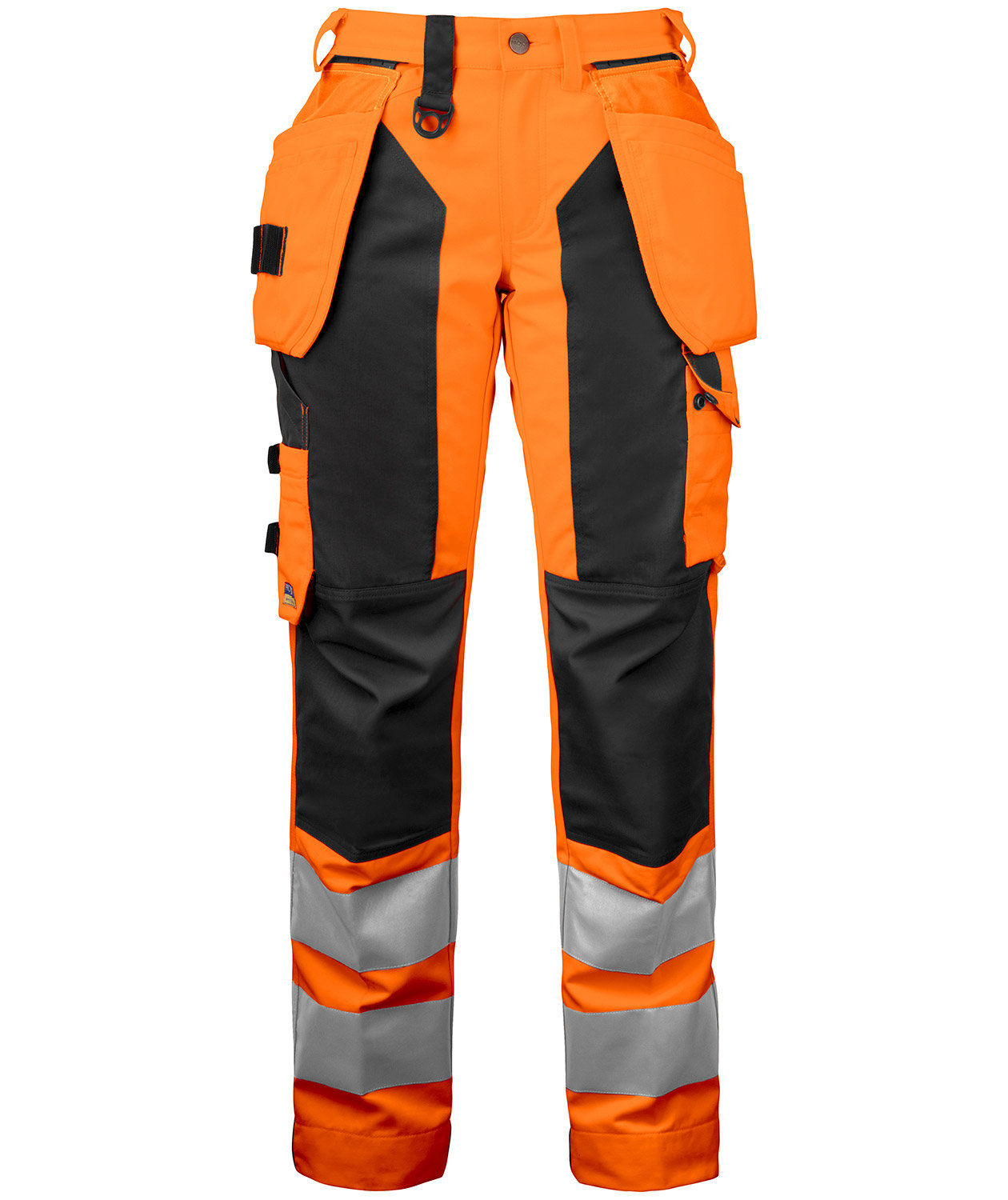 ProJob women's craftsman trousers, Hi-Vis Orange/Black