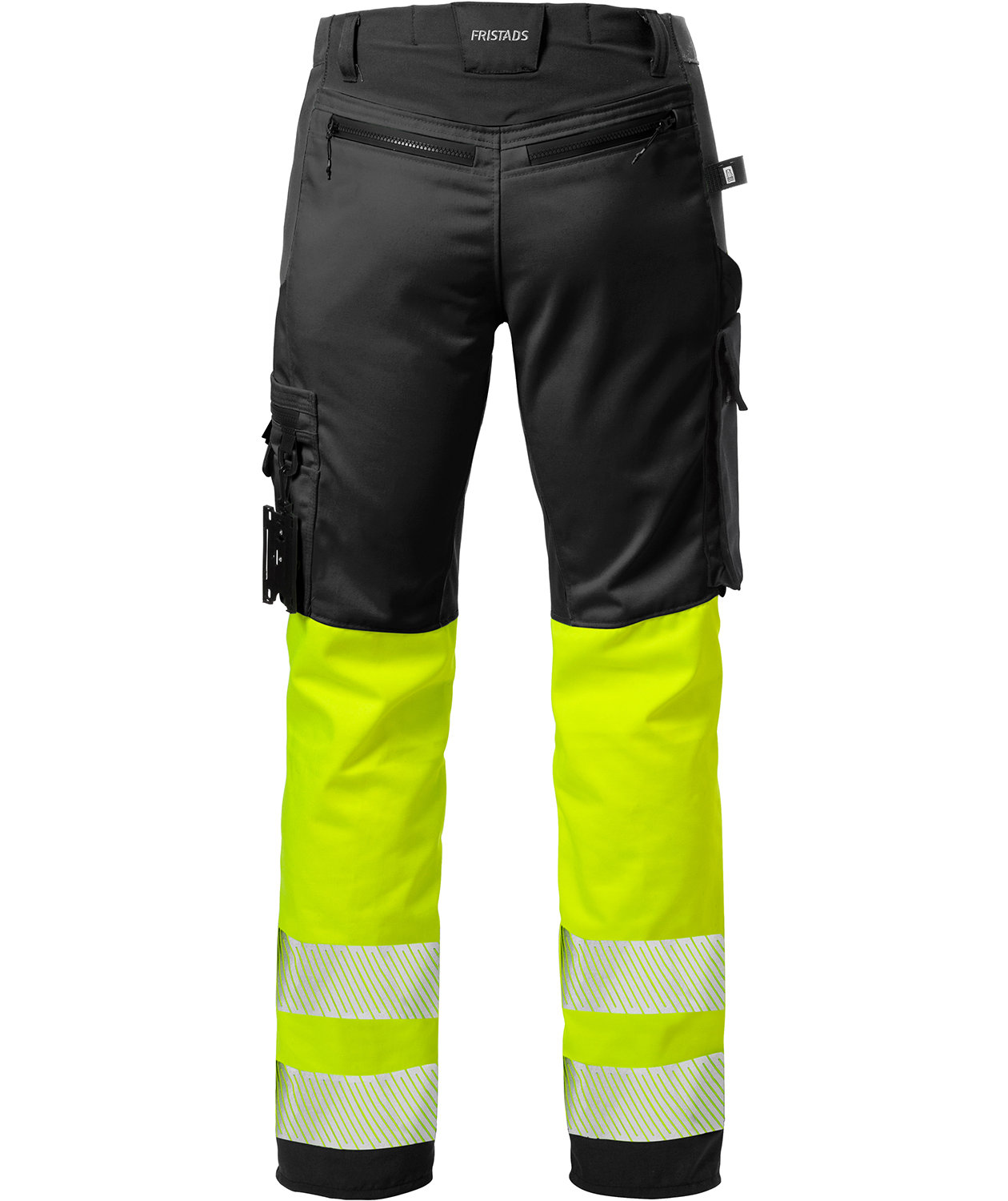 Fristads arbeidsbukse 2705 PLU, Svart/Hi-Vis Gul, large image number 1