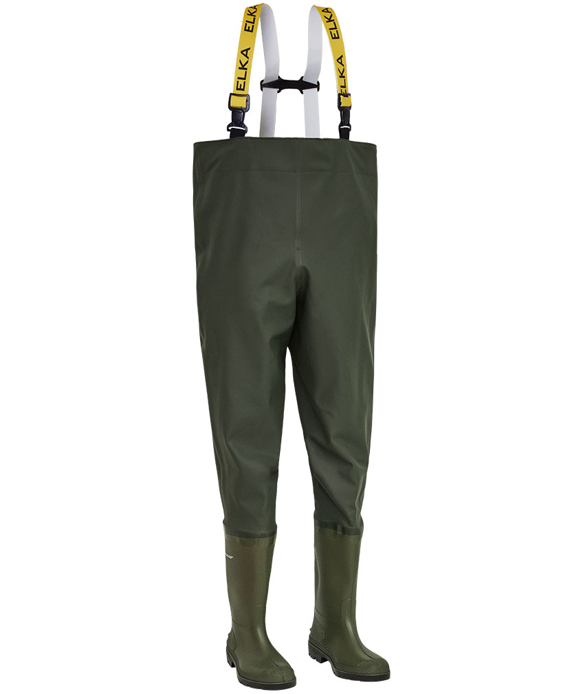 ELKA vadare med skyddsst&ouml;vlar S5, Oliv