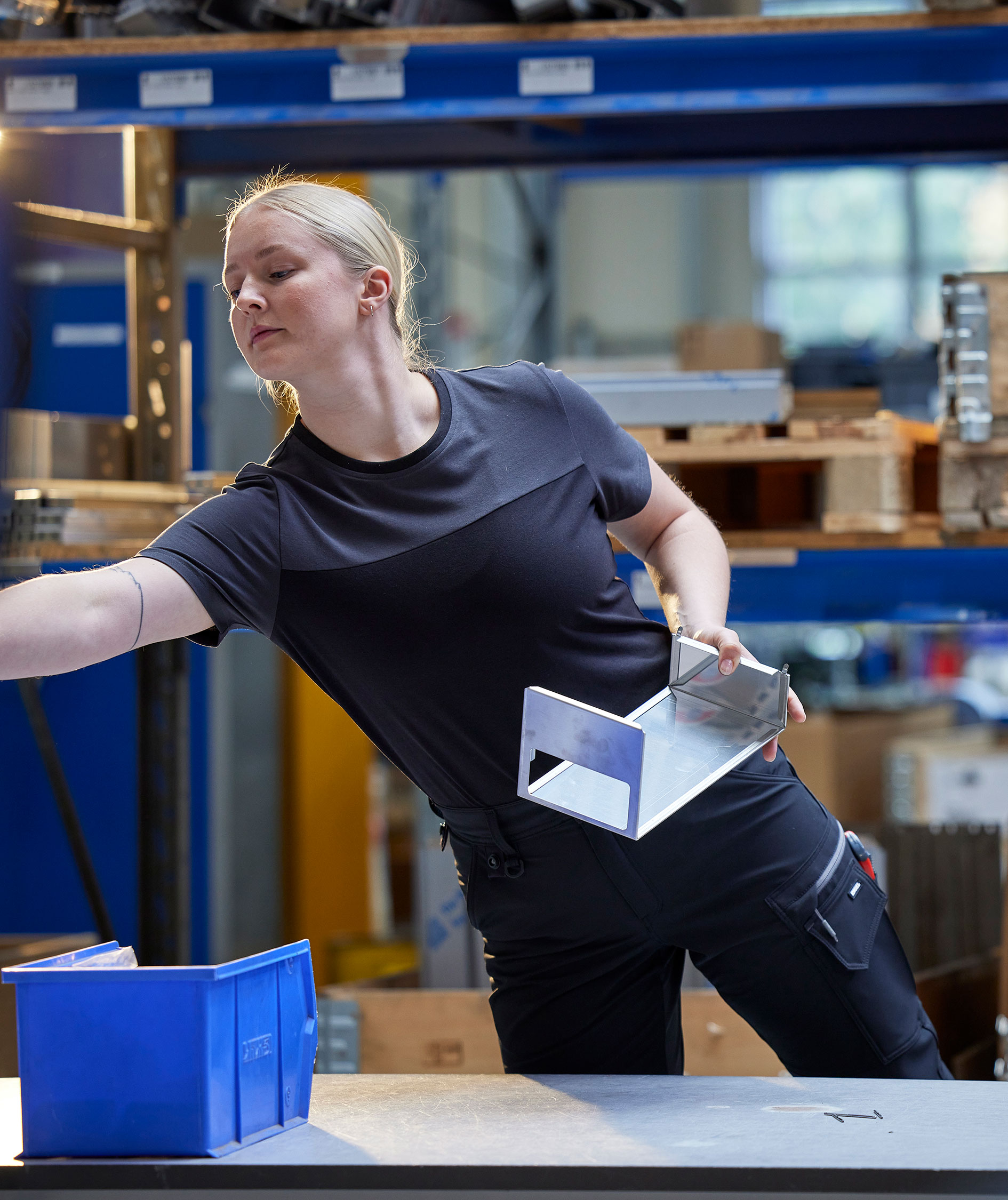 Engel Entire dame T-shirt, Black/Anthracite Grey, large image number 5