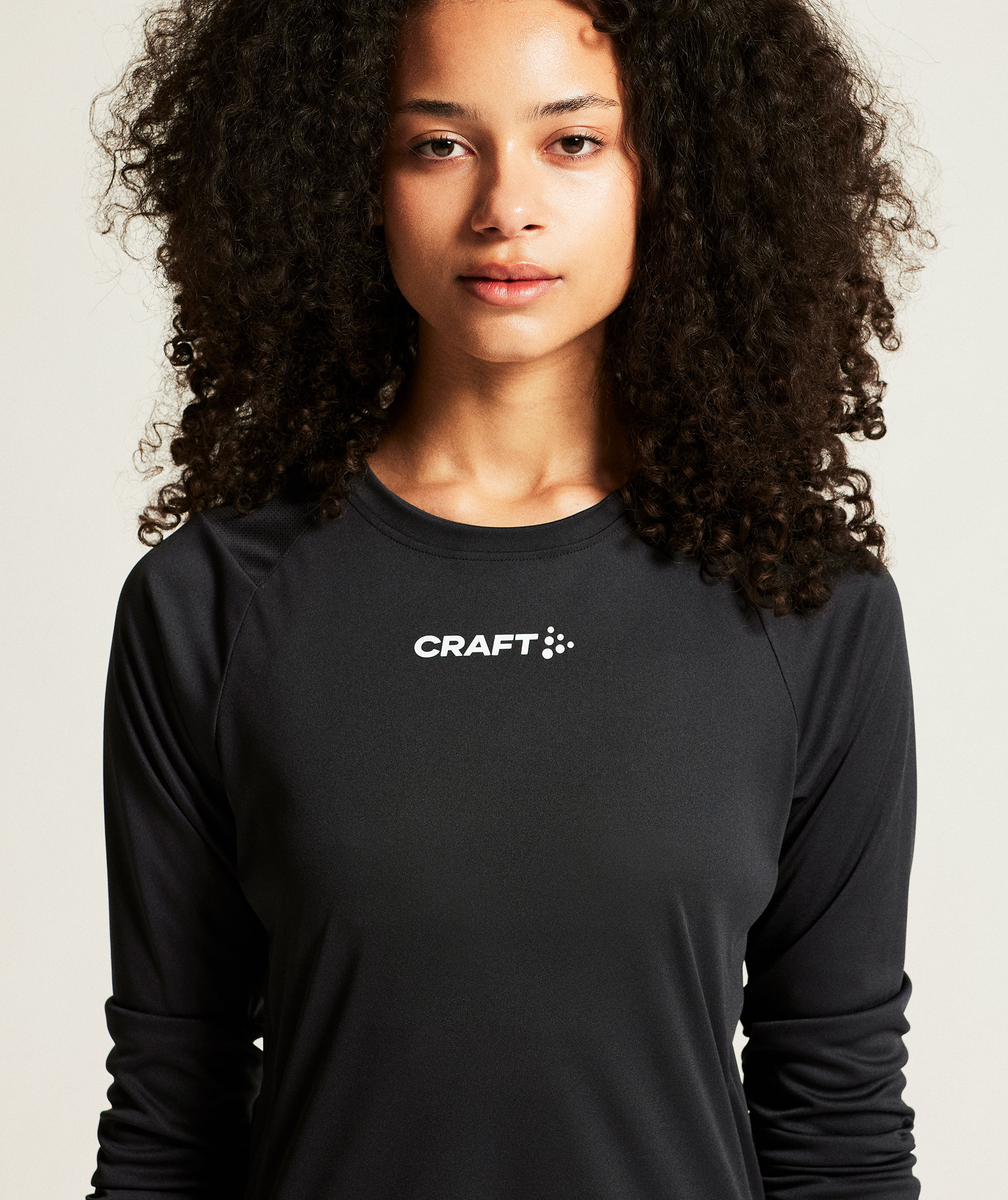 Craft Rush 2.0 l&aring;ng&auml;rmad T-shirt dam, Black, large image number 5