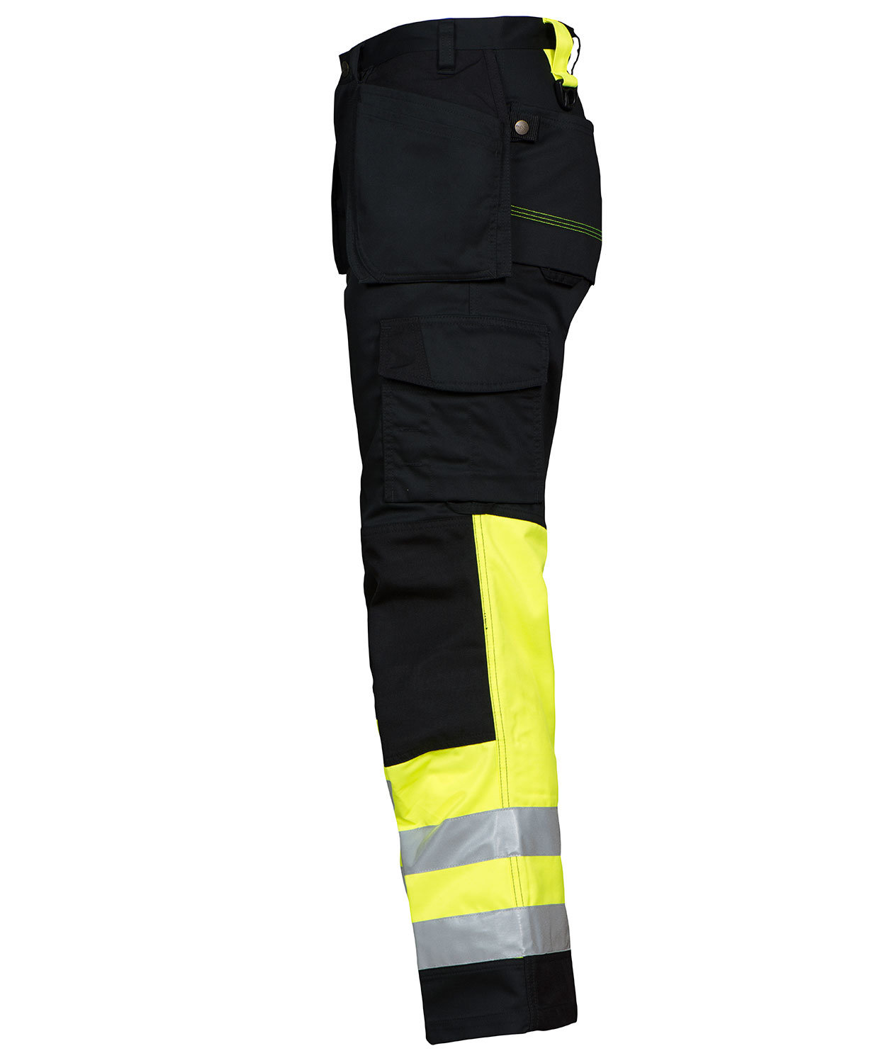 ProJob arbetsbyxa 6502, Svart/Varselgul