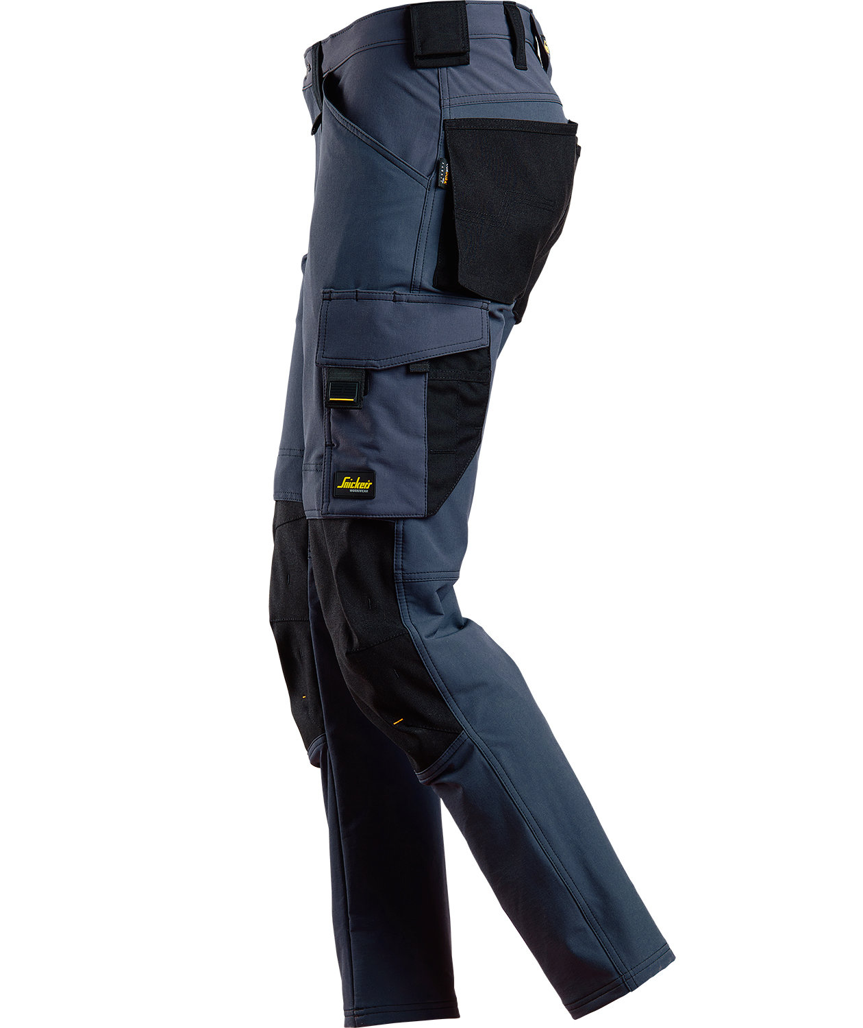 Snickers AllroundWork work trousers 6371 full stretch, Marine Blue/Black, large image number 2