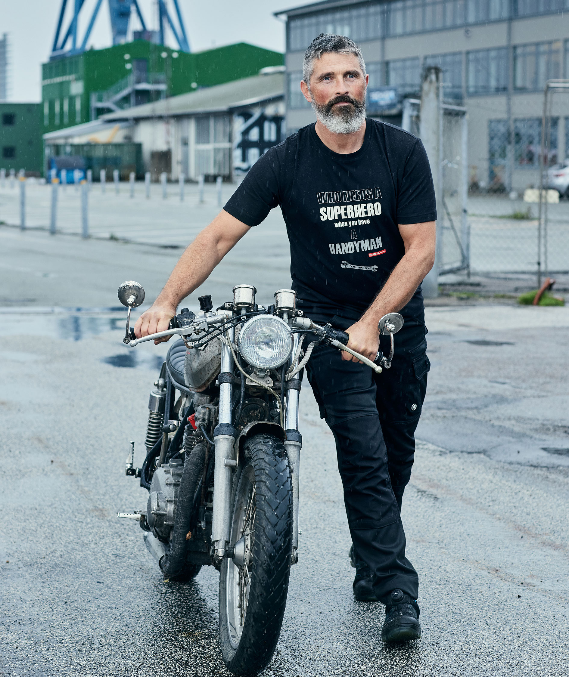 Engel X-treme arbetsbyxa, Svart, large image number 3