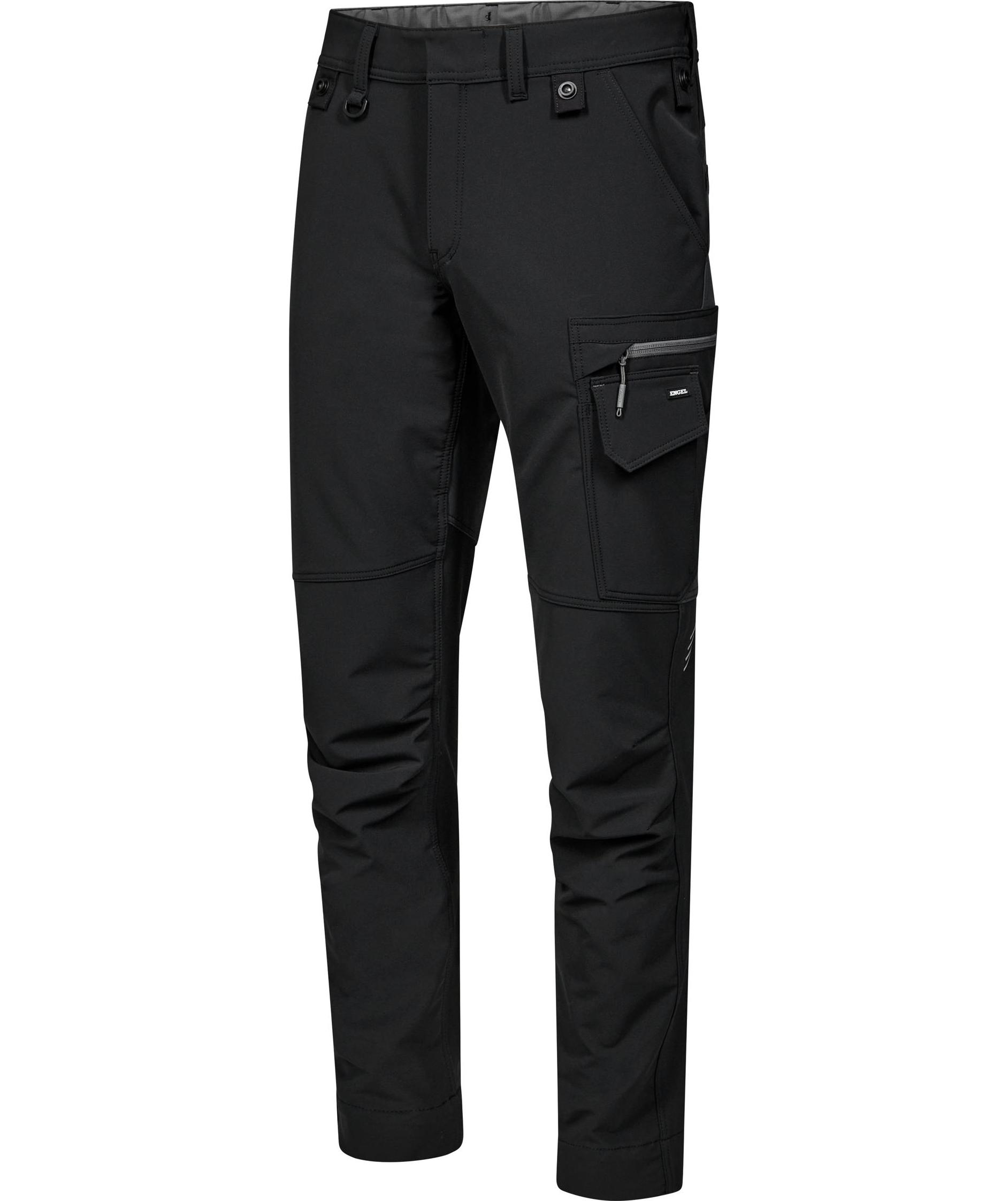 Engel Entire servicebukser full stretch, Black/Anthracite Grey, large image number 5