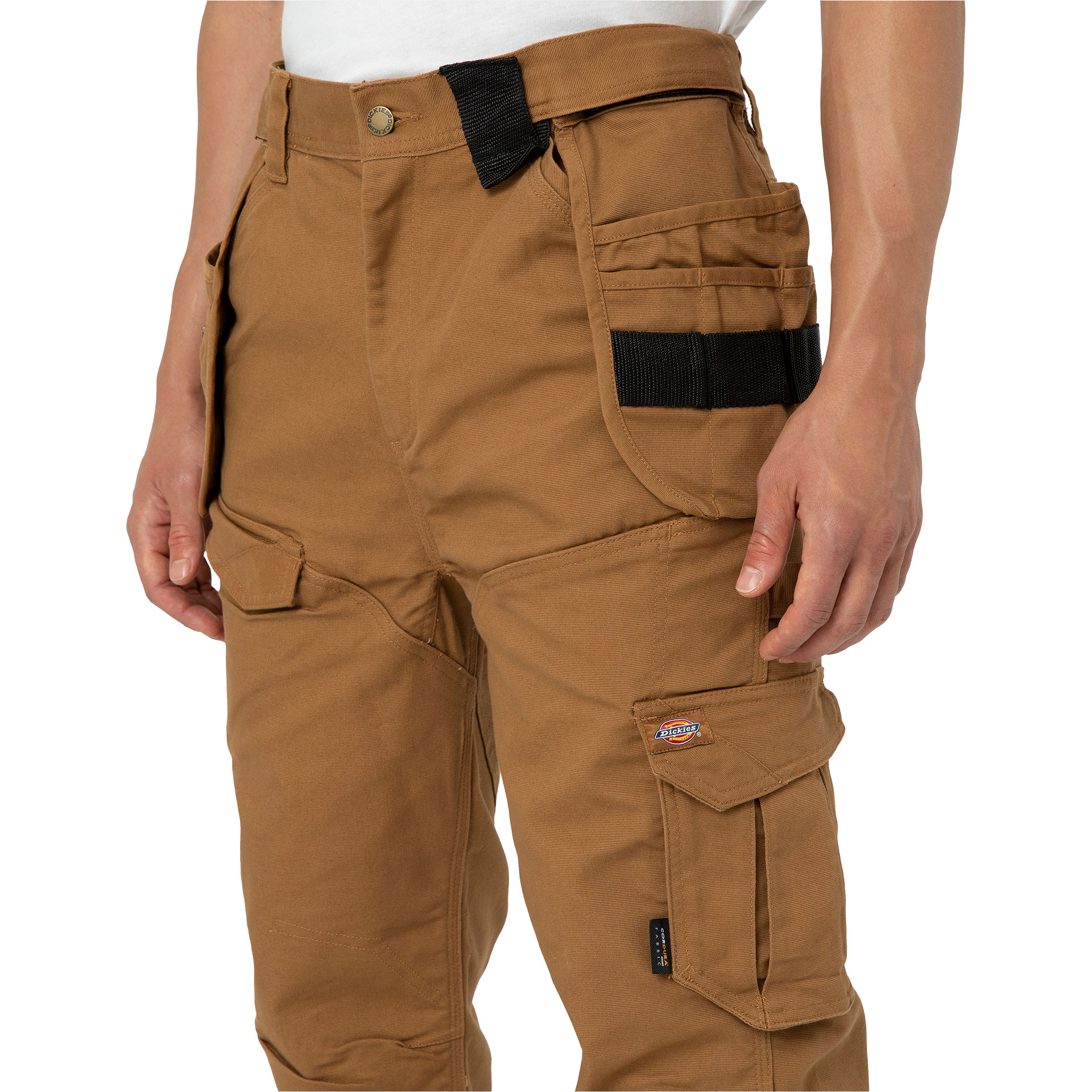 Dickies TechDuck craftsman trousers, Rinsed Brown Duck, large image number 6