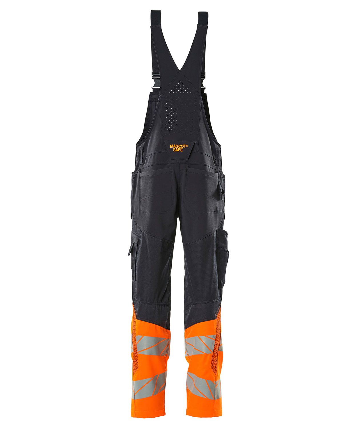 Mascot Accelerate Safe h&auml;ngselbyxa, M&ouml;rk Marinbl&aring;/Varsel Orange, large image number 1