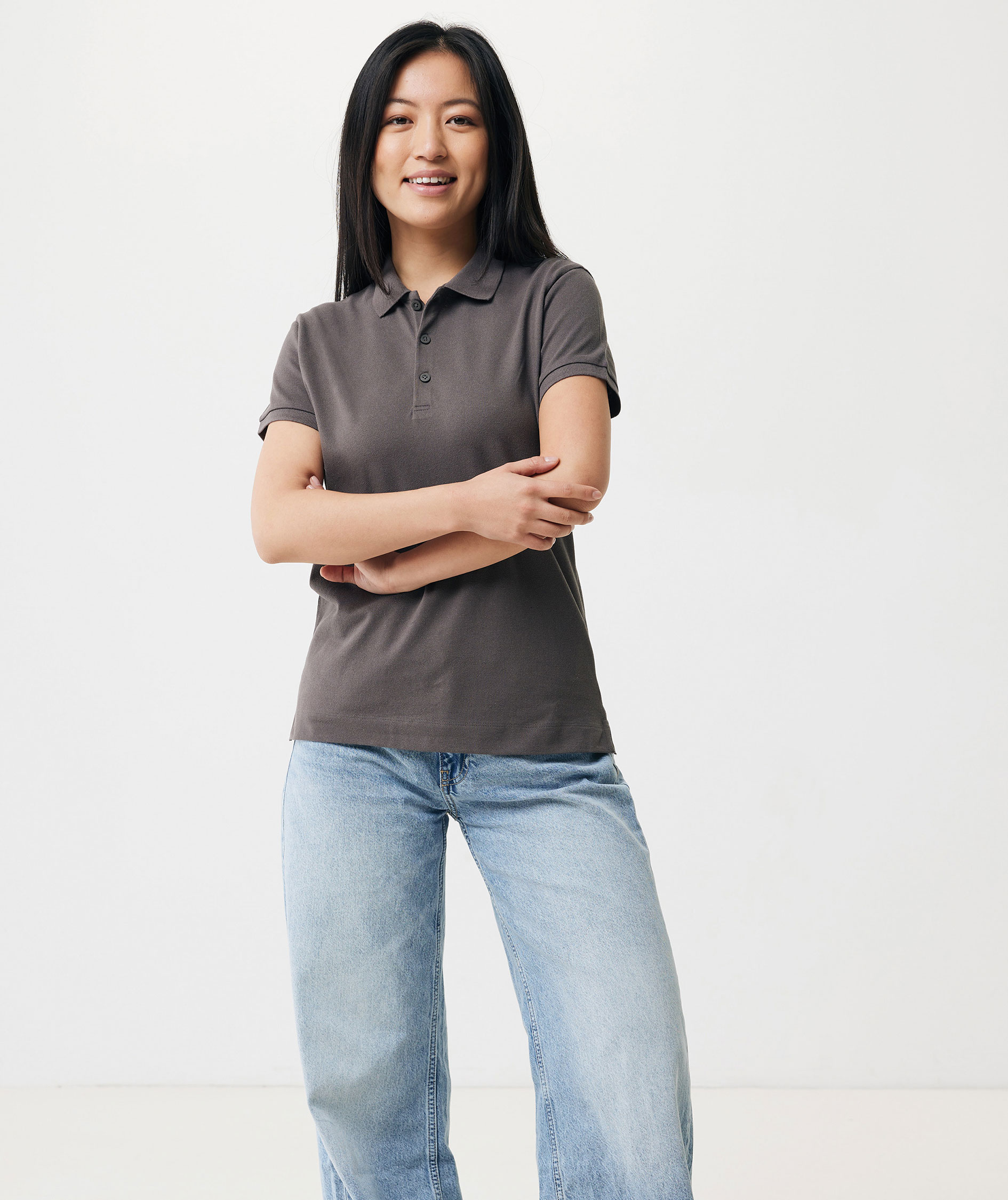 Iqoniq Yosemite Damen Poloshirt, Steinkohle, large image number 6
