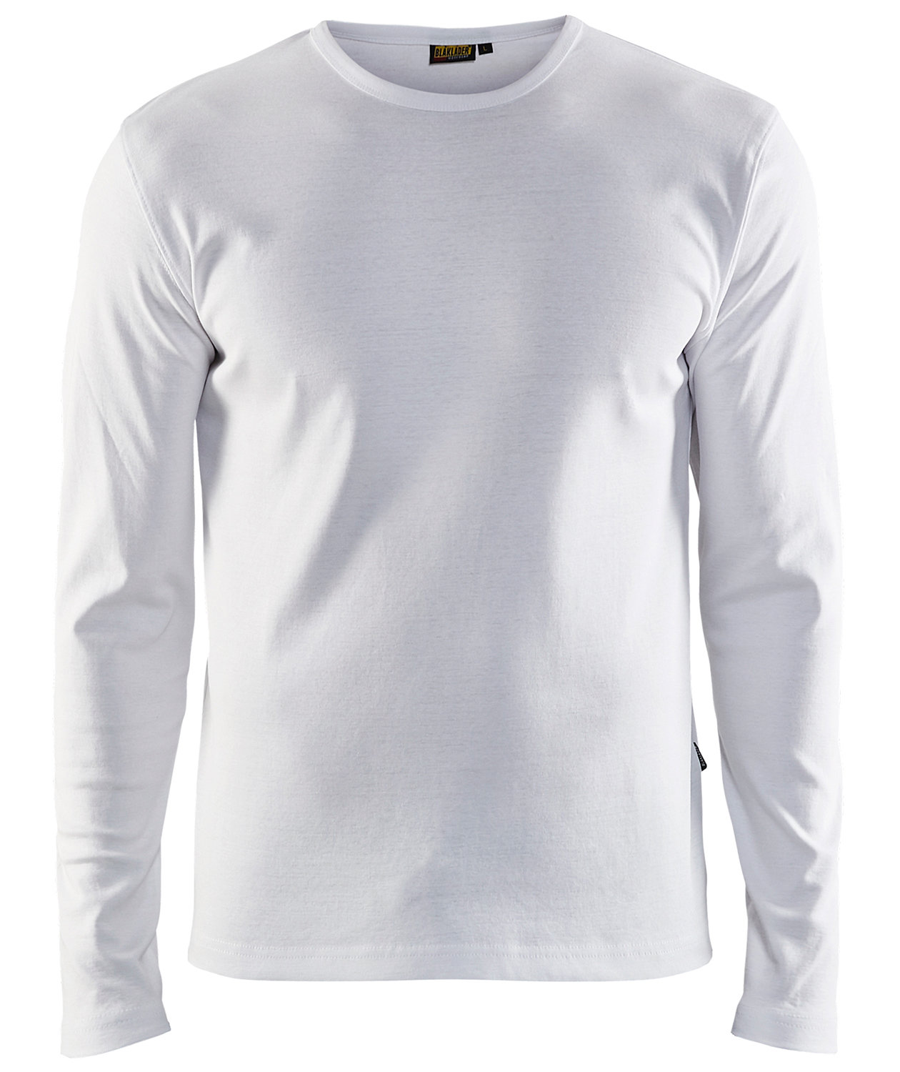 Bl&aring;kl&auml;der lang&aelig;rmet T-shirt, Hvid