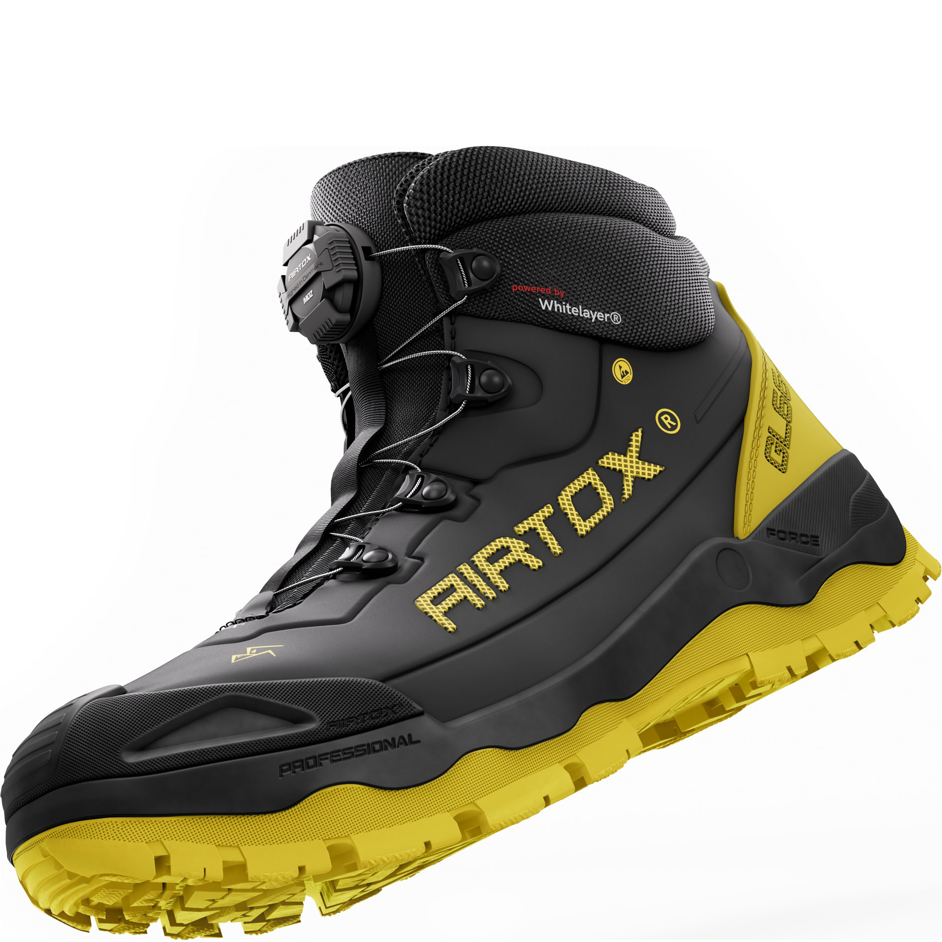 Airtox GL66-R safety boots S3S BOA, Black/Yellow, large image number 13