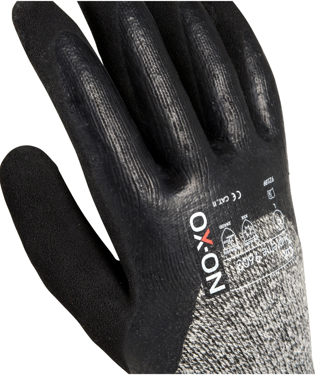 OX-ON Cut Supreme 9603 wintergloves with cut resistance Cut D, Black/Grey, large image number 5
