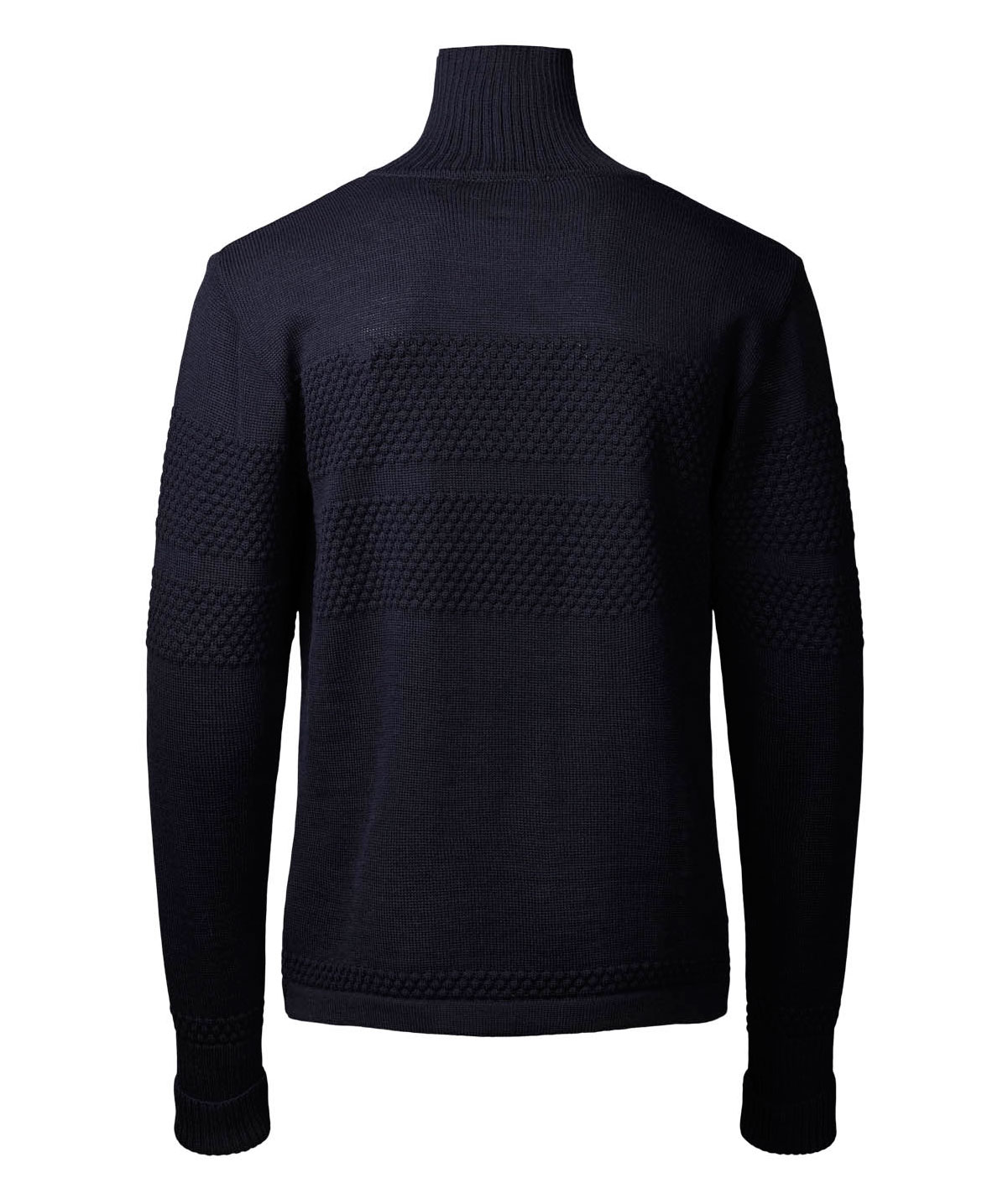 Clipper Saltum stickad tr&ouml;ja half-zip, Captain Navy