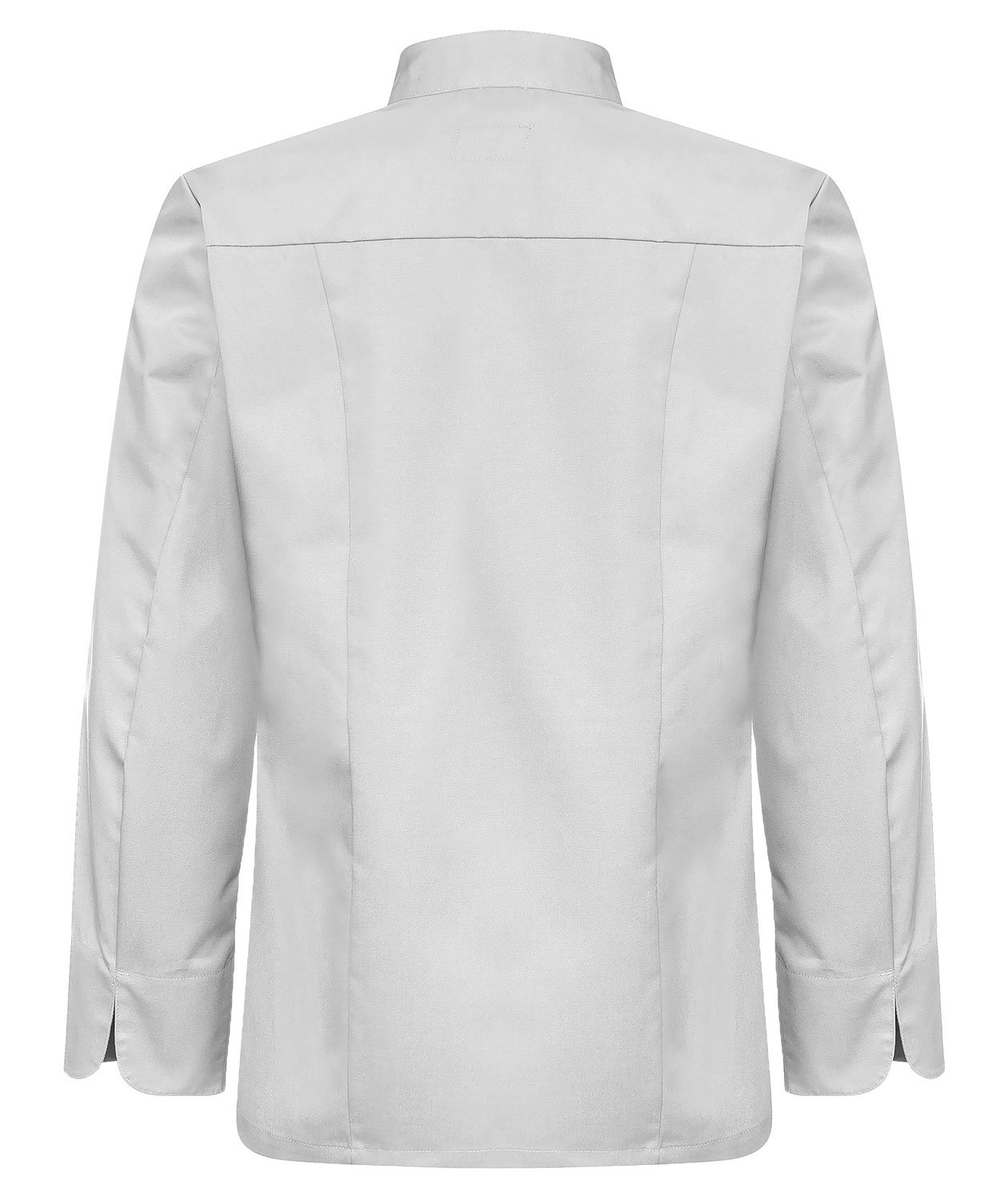 Segers slim fit kokkeskjorte, Lysegr&aring;