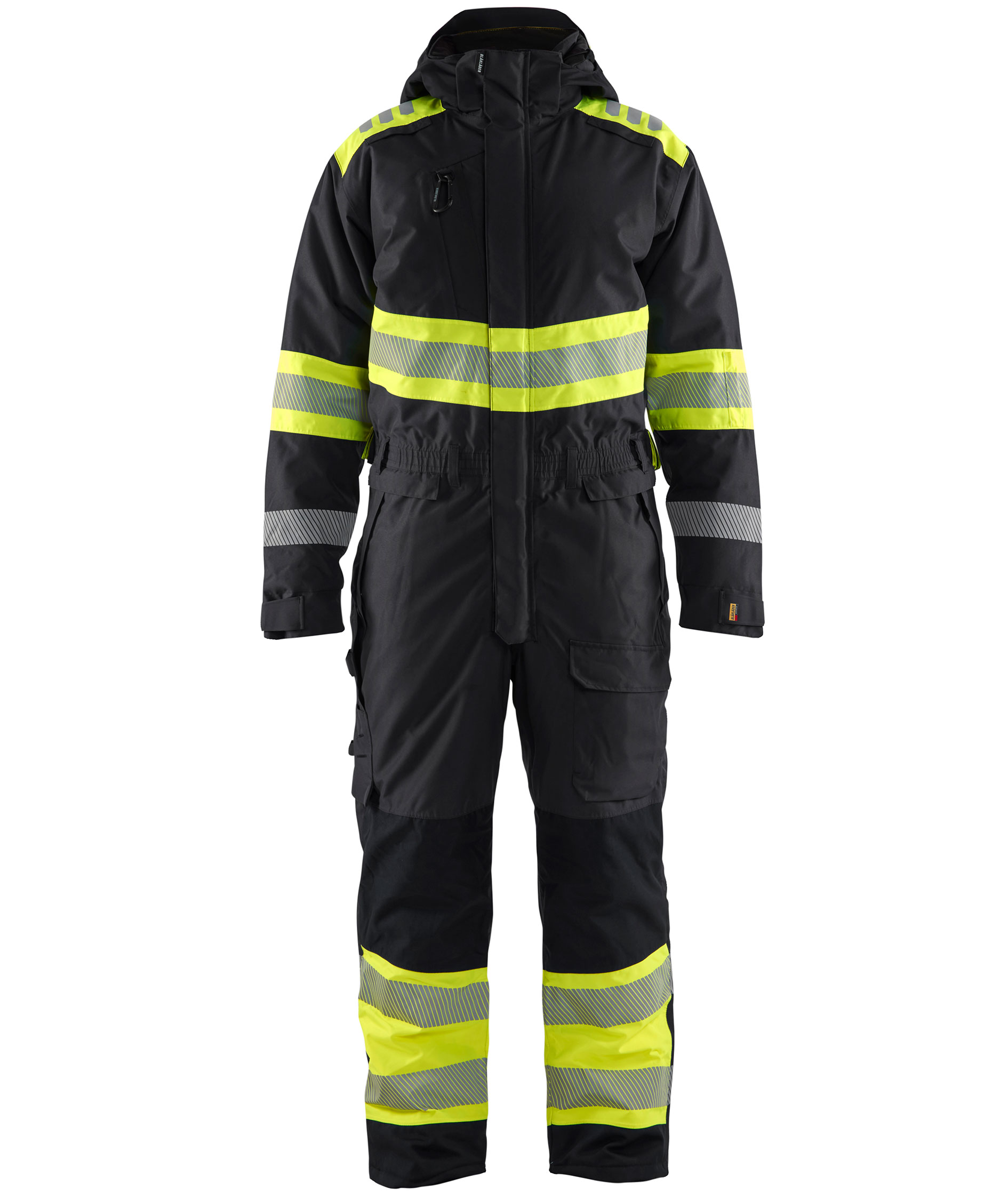 Bl&aring;kl&auml;der vinteroverall, Svart/Varselgul