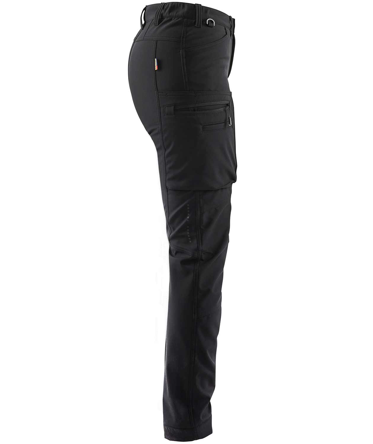 Bl&aring;kl&auml;der dame vinter servicebukser, Sort, large image number 3