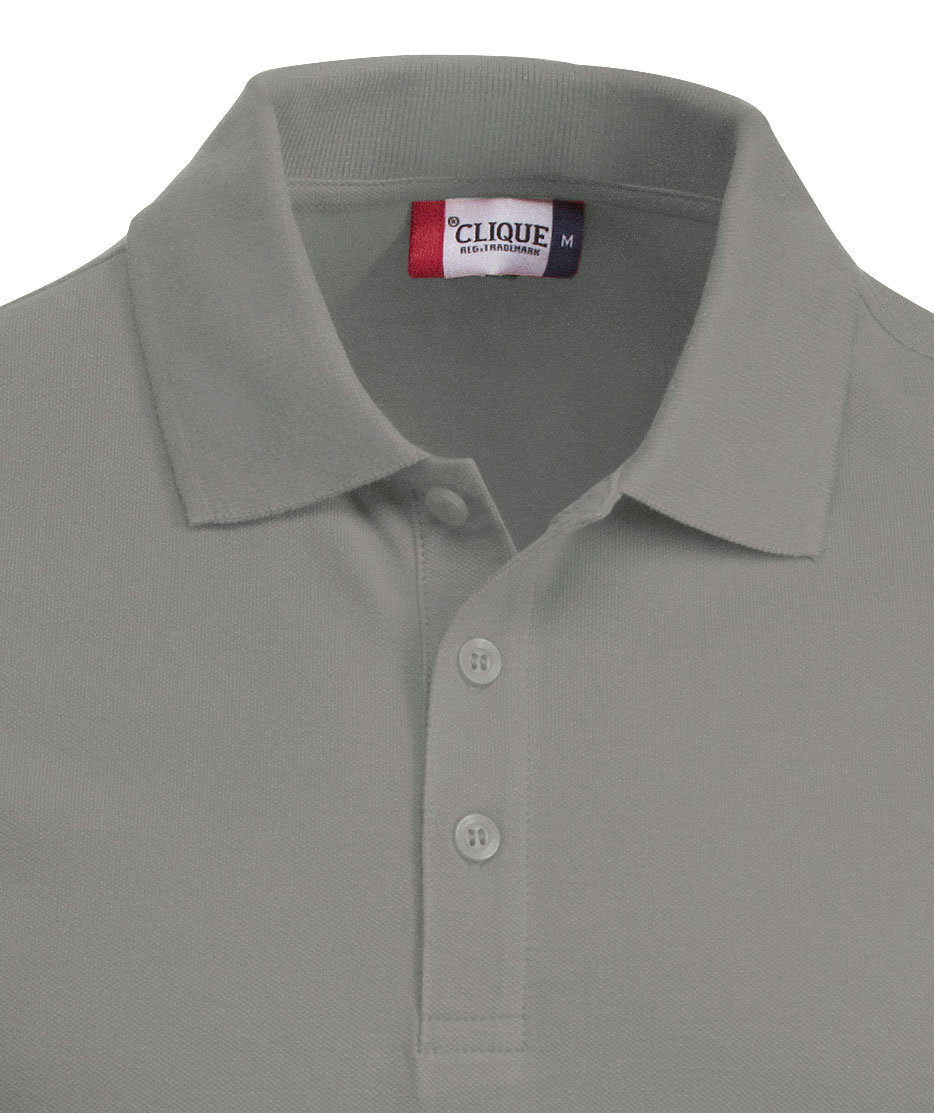 Clique Classic Lincoln polo t-shirt, Silver Grey