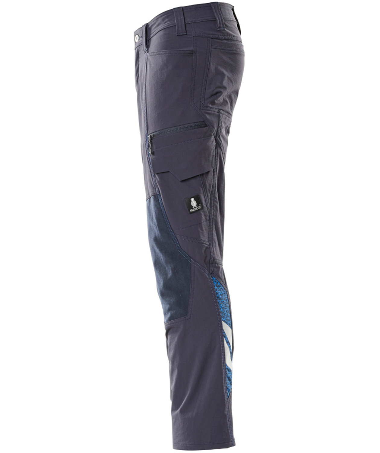 Mascot Accelerate work trousers Full stretch, Dark Marine Blue, large image number 3