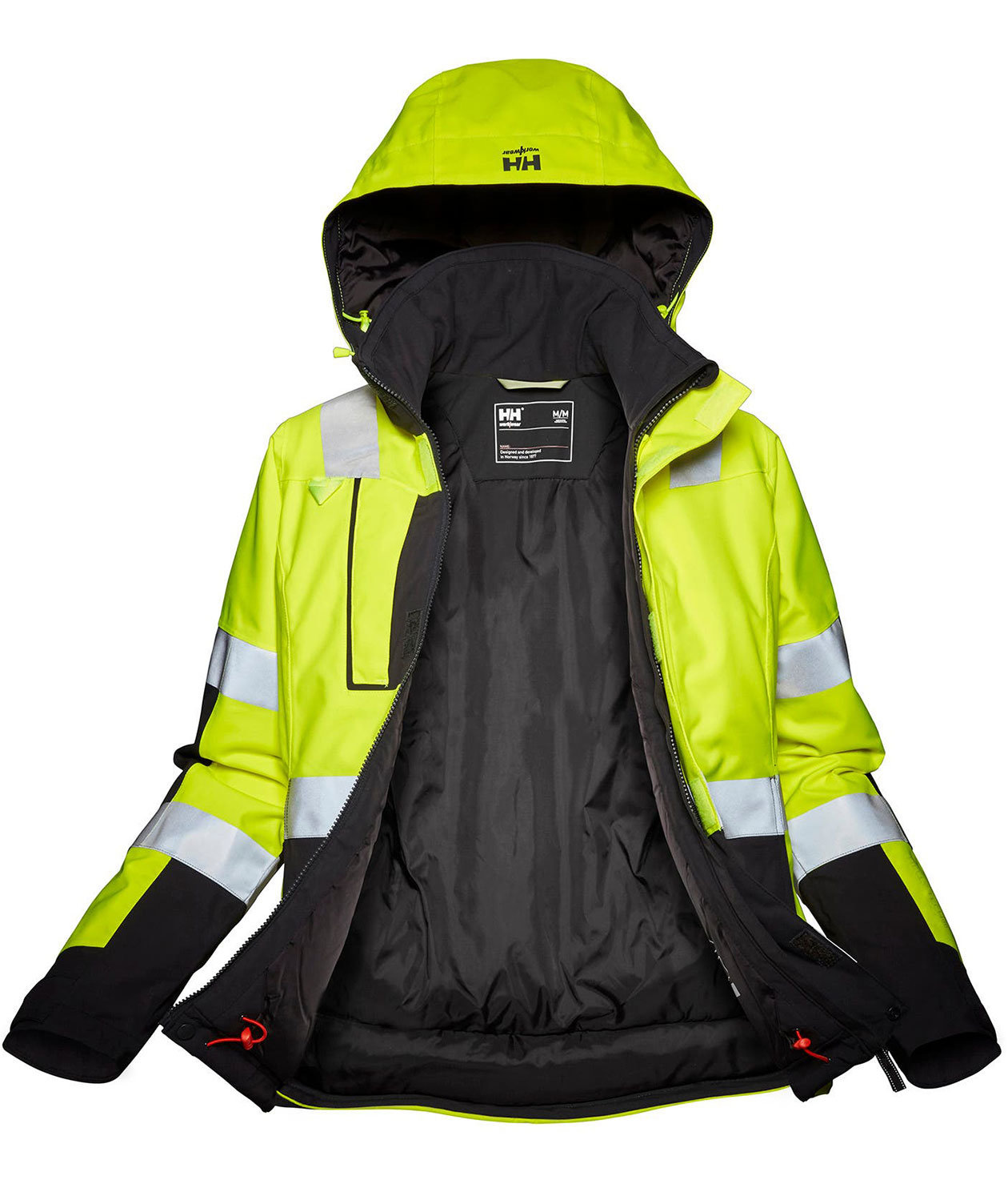 Helly Hansen Luna vinterjacka dam, Varsel gul/charcoal, large image number 2